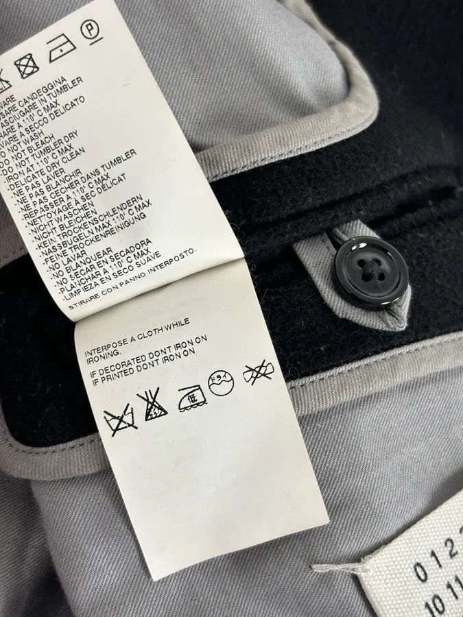 Maison Margiela AW2012 Maison Margiela Black Classy Wool Peacoat Size US L / EU 52-54 / 3 - 10 Thumbnail