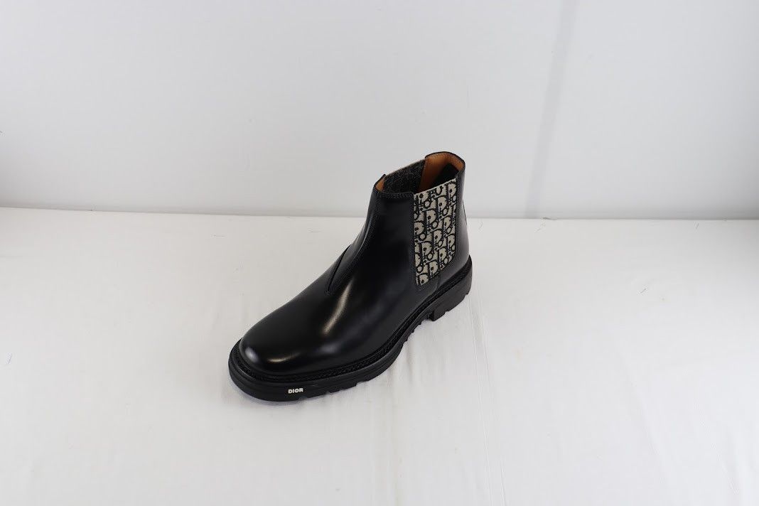 Dior o1rshd1 Expl Explorer Chelsea Boot Calf in Black/Beige Size US 12 / EU 45 - 3 Thumbnail