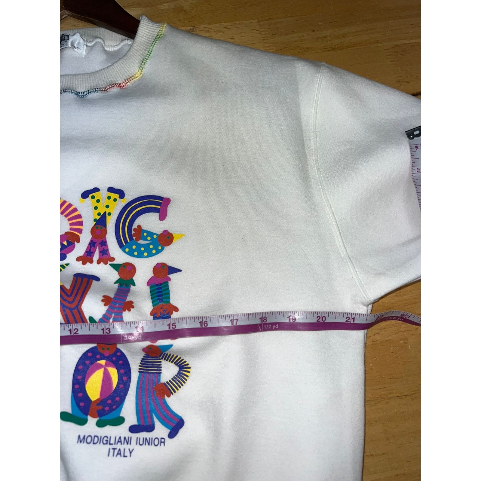 Vintage Modigliani Iunior Sweatshirt Italy Spellout Crewneck Large Size US L / EU 52-54 / 3 - 12 Thumbnail