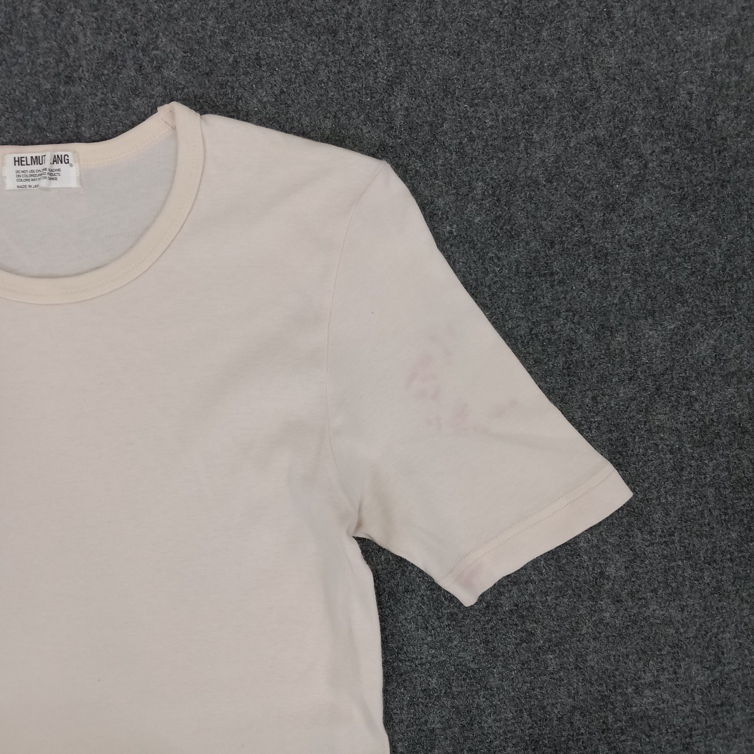Helmut Lang × Vintage Helmut Lang Luxury Brand Plain Tshirt Size XS / US 0-2 / IT 36-38 - 2 Thumbnail