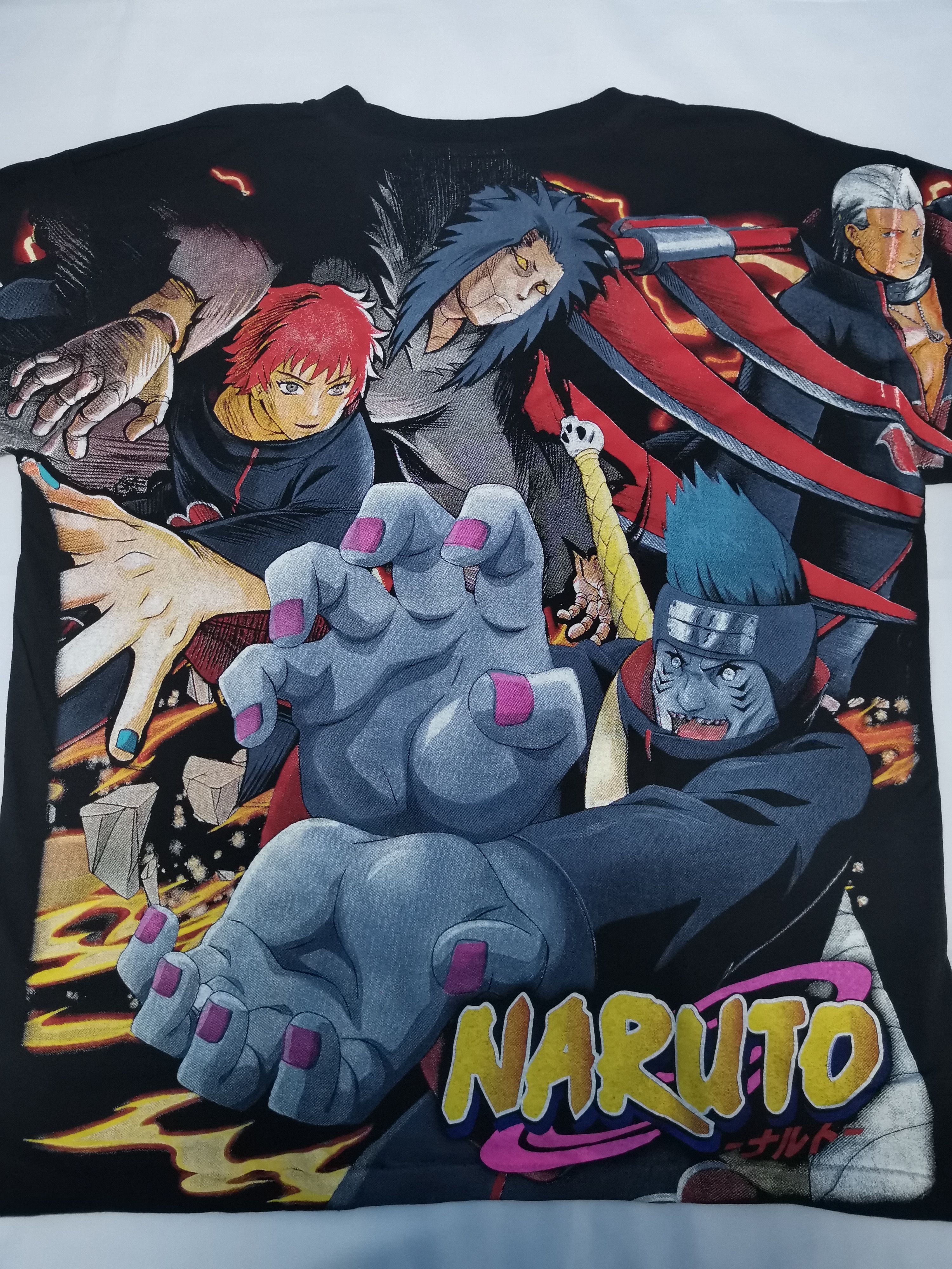 Anime Naruto Akatsuki Japan Anime OverPrint Tee Akira Size US L / EU 52-54 / 3 - 3 Thumbnail