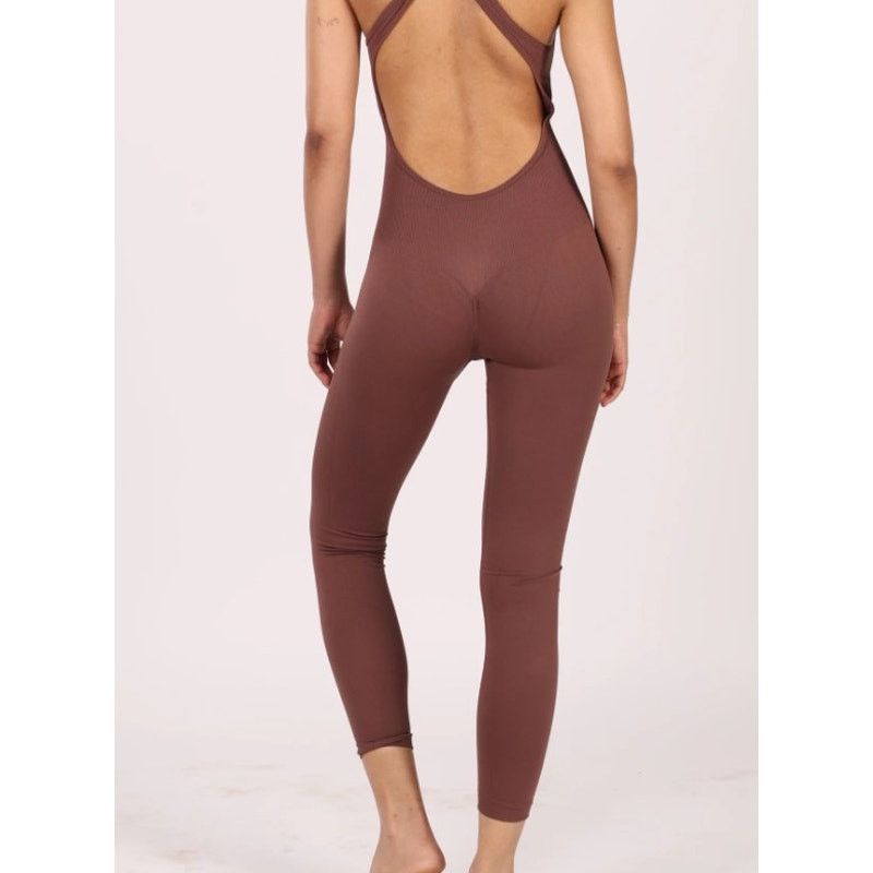 Other Pilareta Blue Midi Sportswear Pilates Spandex Jumpsuit Small Size 27" / US 4 / IT 40 - 6 Thumbnail