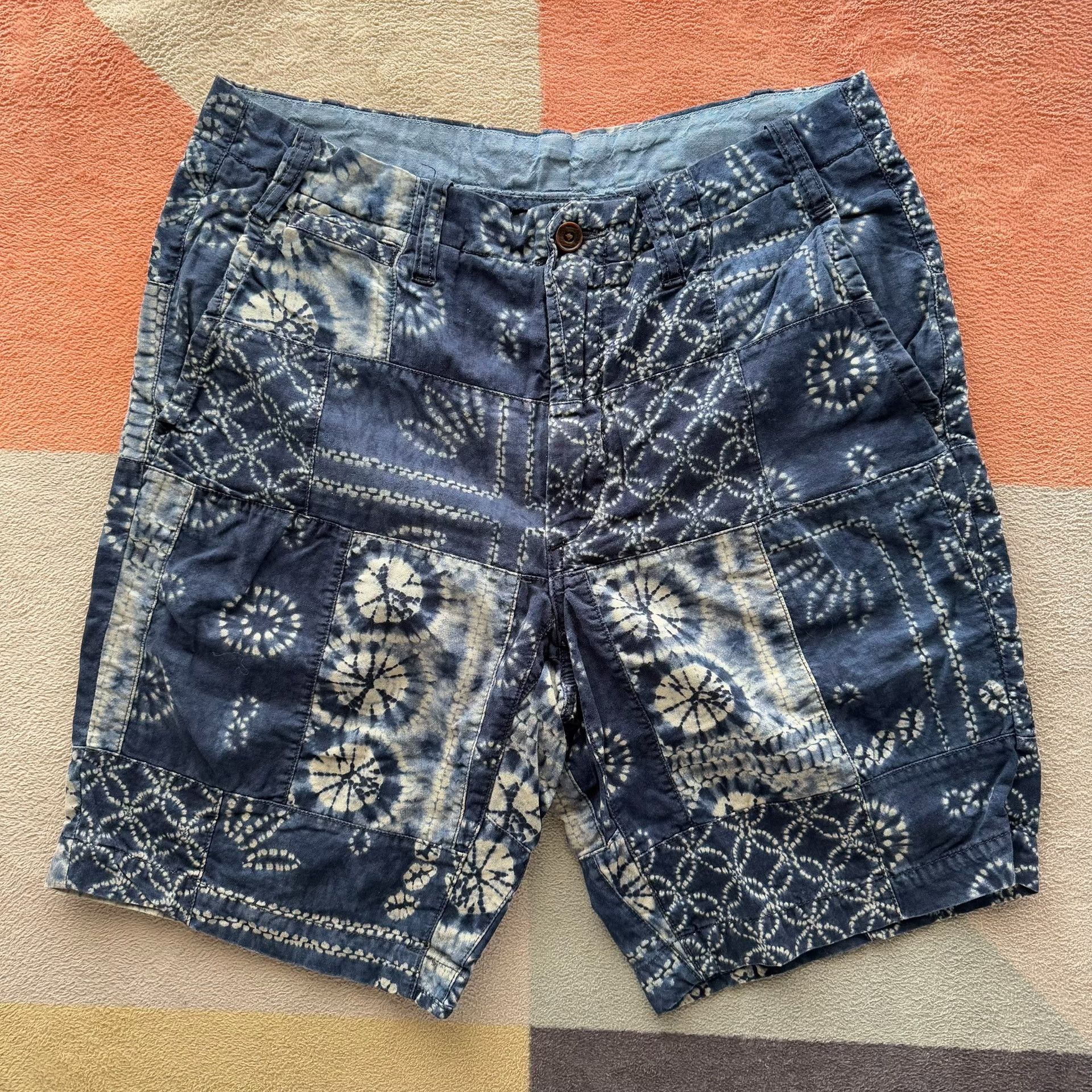 Polo Ralph Lauren Ralph Lauren Indigo Patchwork Shorts Size US 30 / EU 46 - 1 Thumbnail