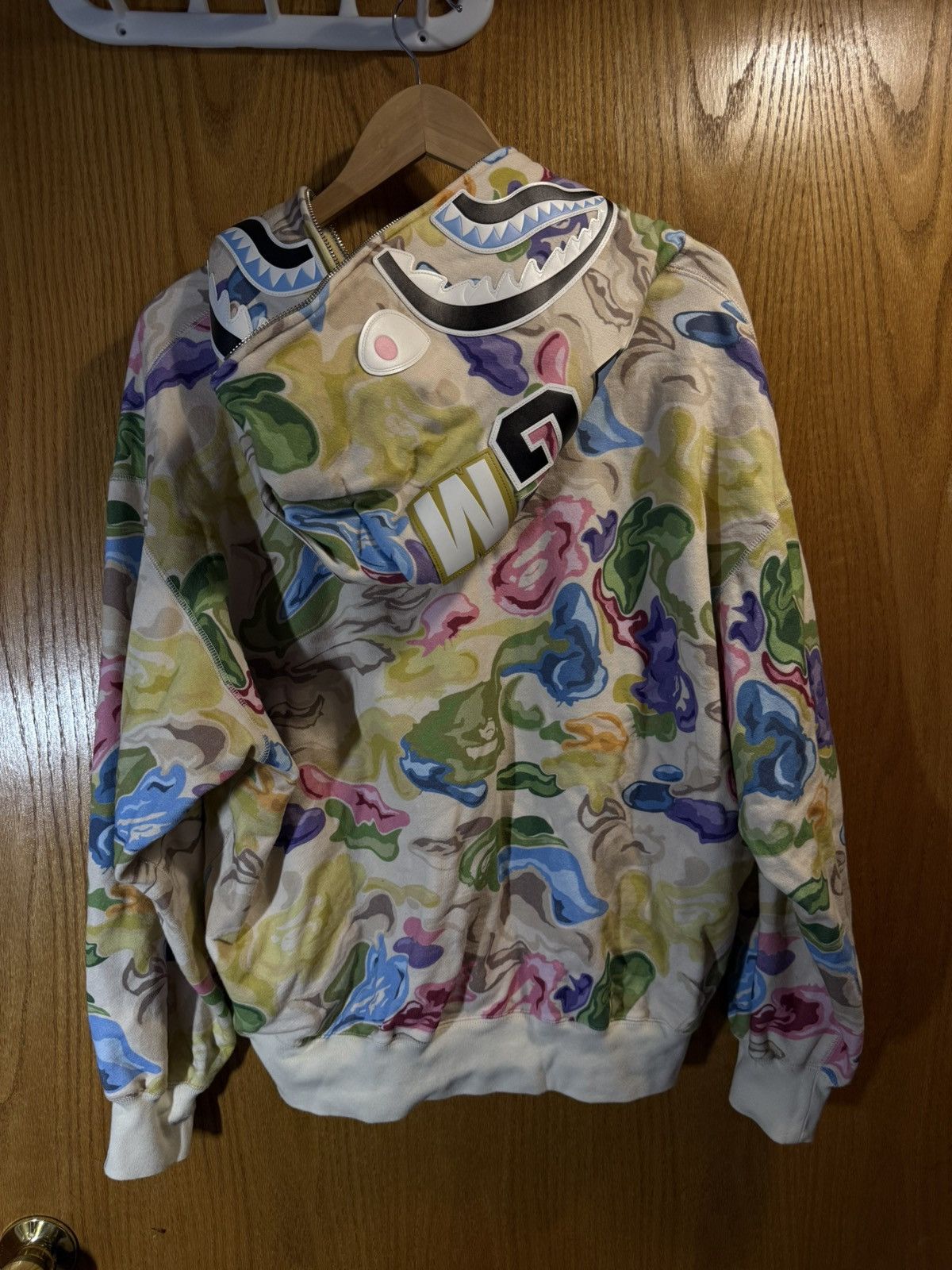 Bape Bape Shark Art Camo Multicolor Full Zip Hoodie FW24 Size US M / EU 48-50 / 2 - 3 Thumbnail