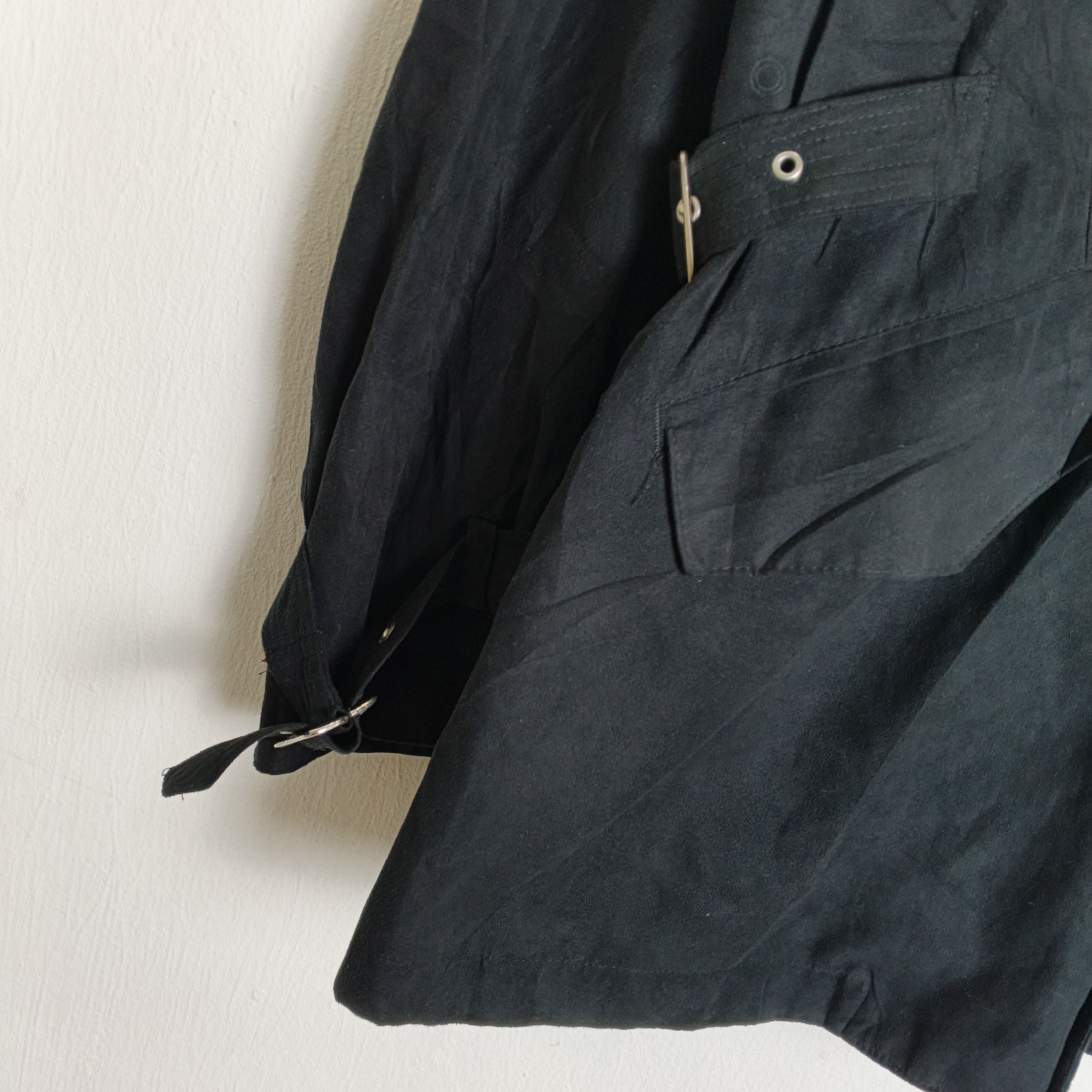 Yohji Yamamoto Vintage Kansai Yamamoto Faux Suede Buckle Jacket Size US L / EU 52-54 / 3 - 4 Thumbnail