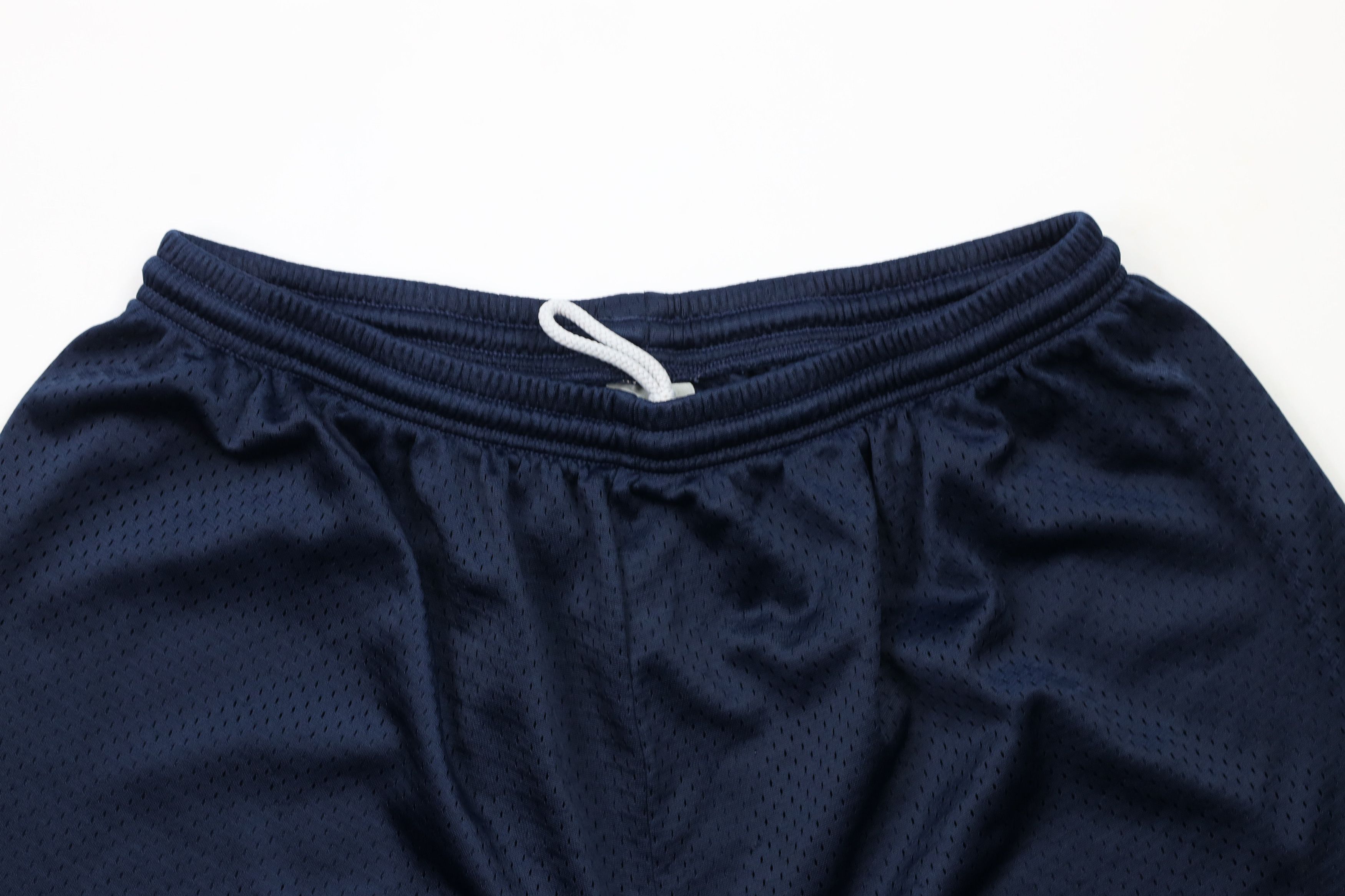Nike × Vintage Vintage Nike Mini Swoosh Above Knee Mesh Shorts Navy Blue Size US 36 / EU 52 - 2 Thumbnail