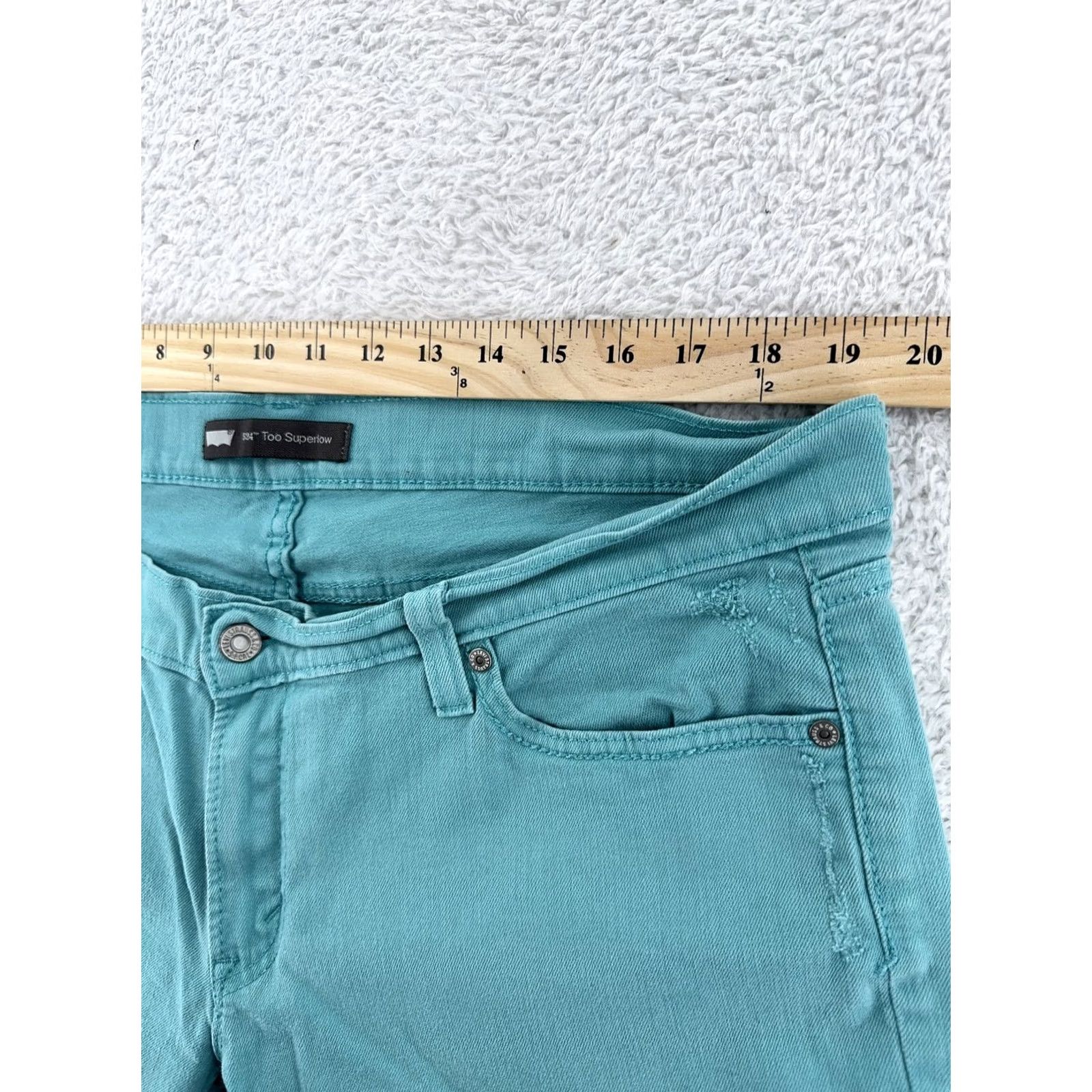Levi's Levi's Jeans 511 Womens Slim Denim Distressed Stretch Low Rise Blue 30in Inseam XS? Size 38" / US 16 / IT 52 - 4 Thumbnail