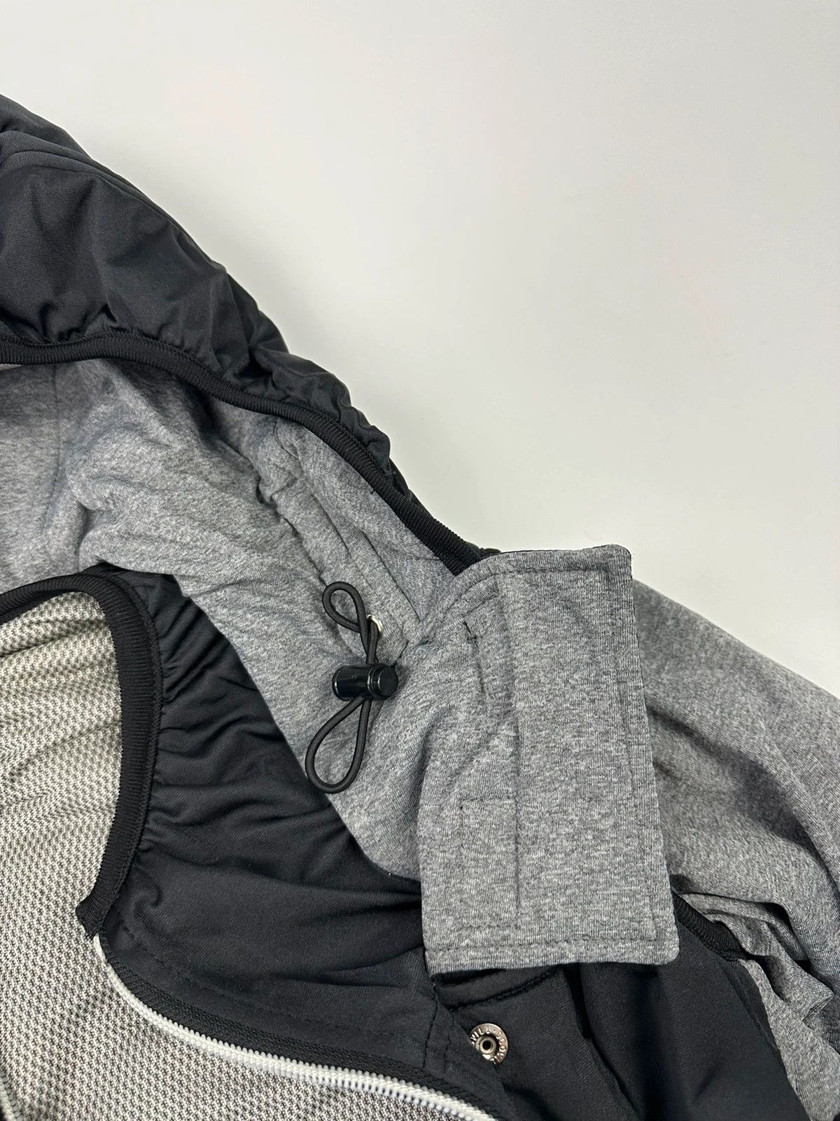 Marithe + Francois Girbaud Marithé François Girbaud 80s Puffy Black Grey Hooded Jacket Size M / US 6-8 / IT 42-44 - 8 Thumbnail