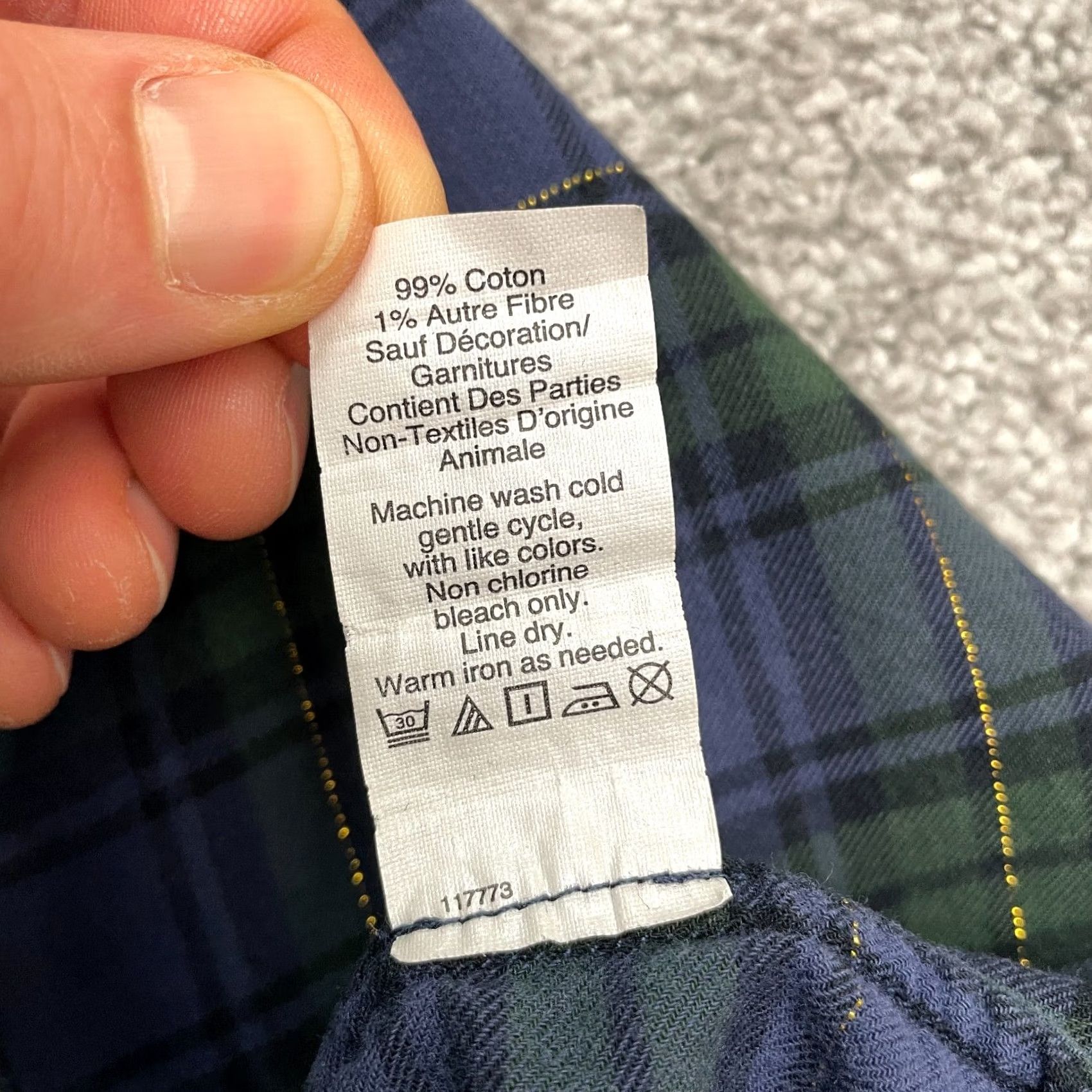 J.Crew J.Crew Flannel Tunic Shirt Womens XXS Blue Green Plaid Cotton Casual Popover Top Size XXS / US 00 / IT 34 - 5 Thumbnail