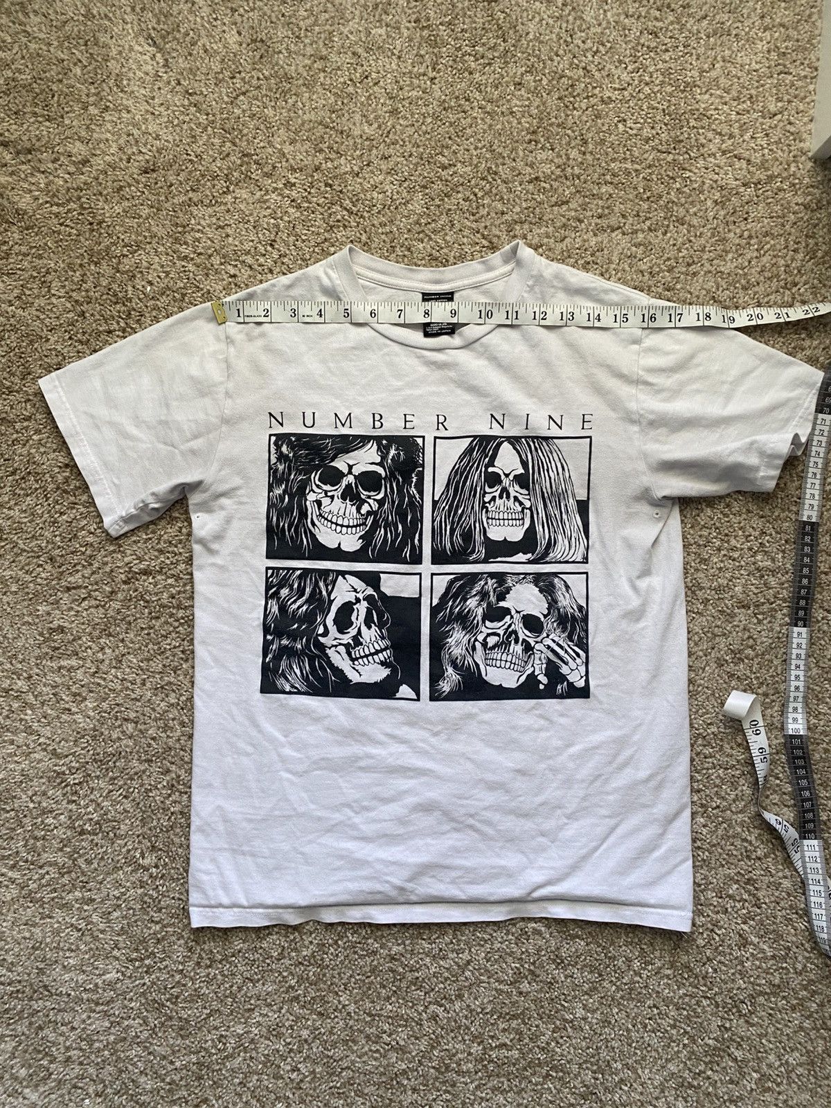 Number (N)ine NUMBER (N)INE SSO5 LED ZEPPELIN SKULL TEE Size US S / EU 44-46 / 1 - 4 Thumbnail