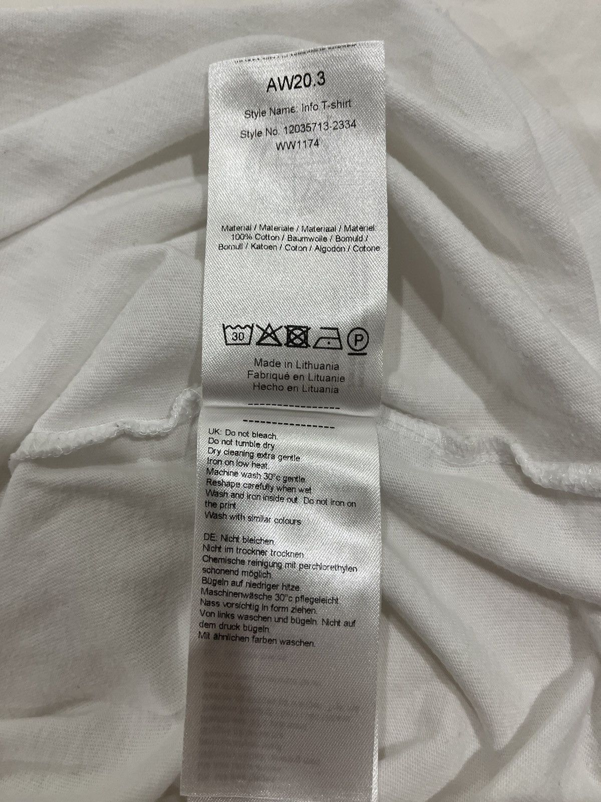 Wood Wood Info Logo T-Shirt Size US L / EU 52-54 / 3 - 5 Thumbnail