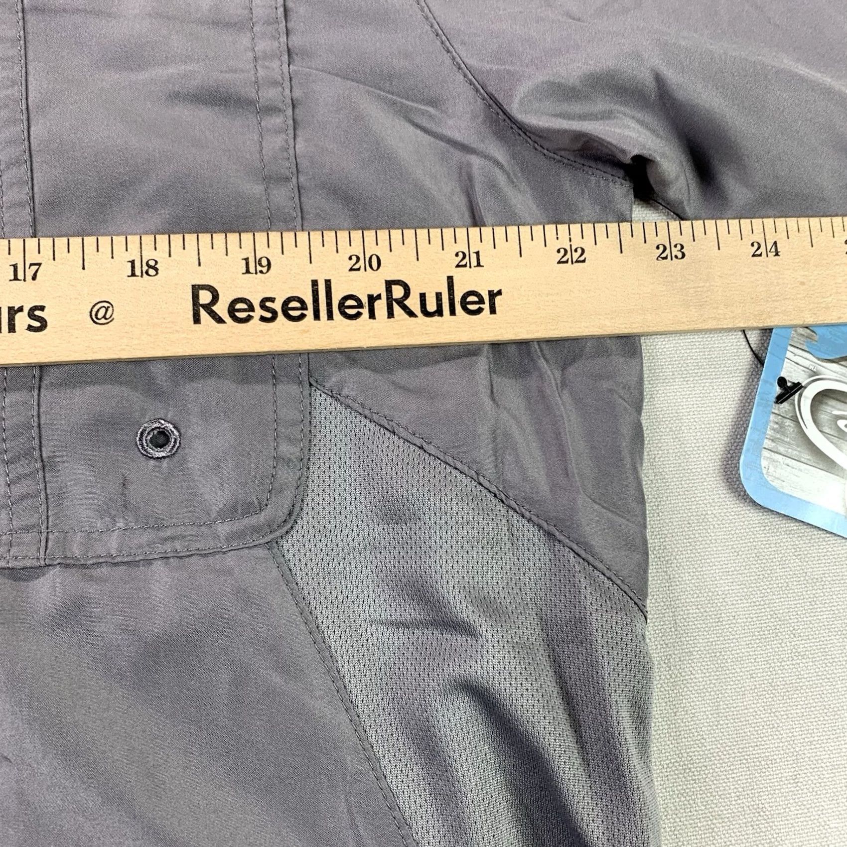 Alife Reel Life Fishing Shirt Men Large Gray Long Sleeve Button-Up NWT Elite Angler Button-Up Shirt Size US L / EU 52-54 / 3 - 5 Thumbnail