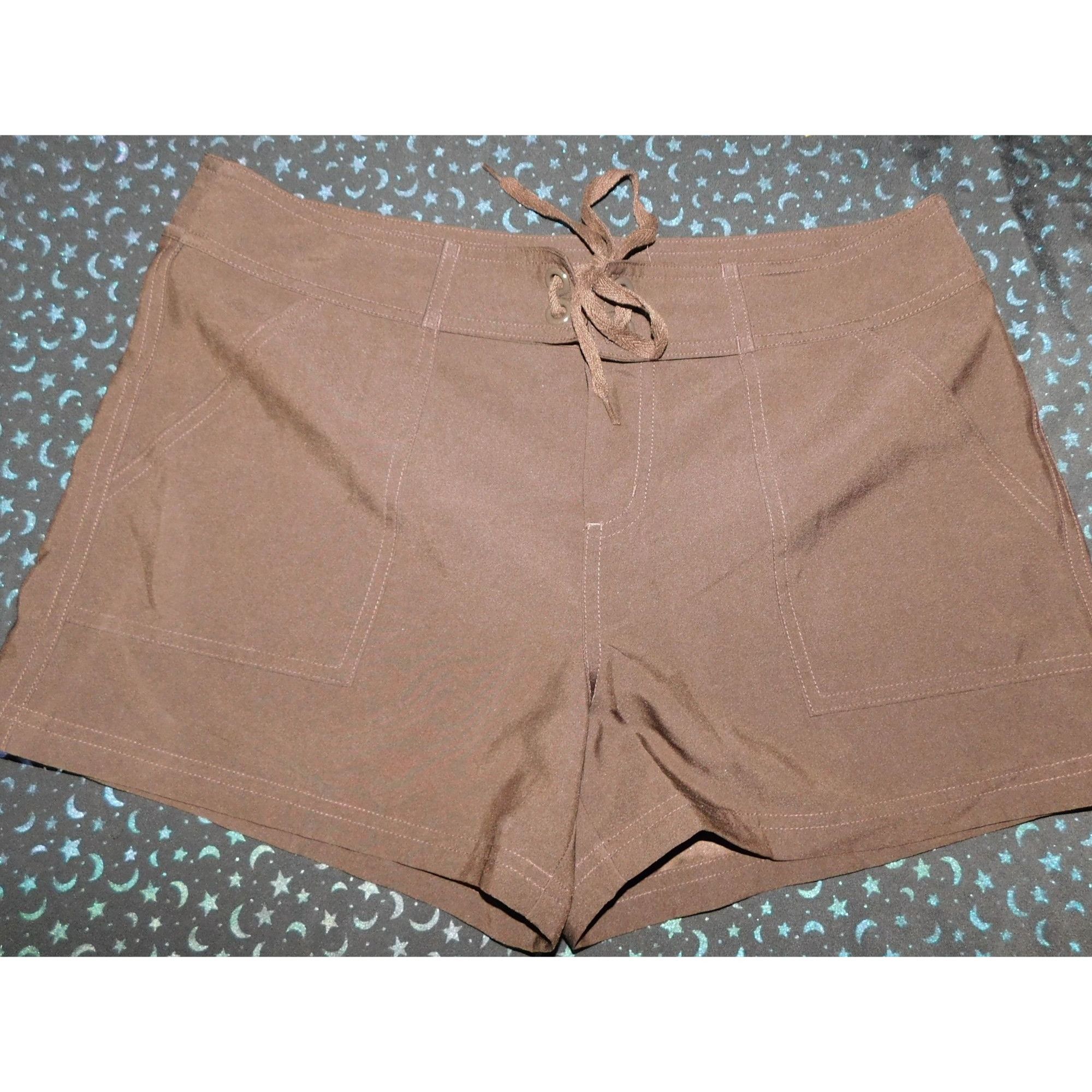 Croft & Barrow Preppy Croft & Barrow Brown Shorts With Tie Waist Size 34" / US 12 / IT 48 - 2 Thumbnail