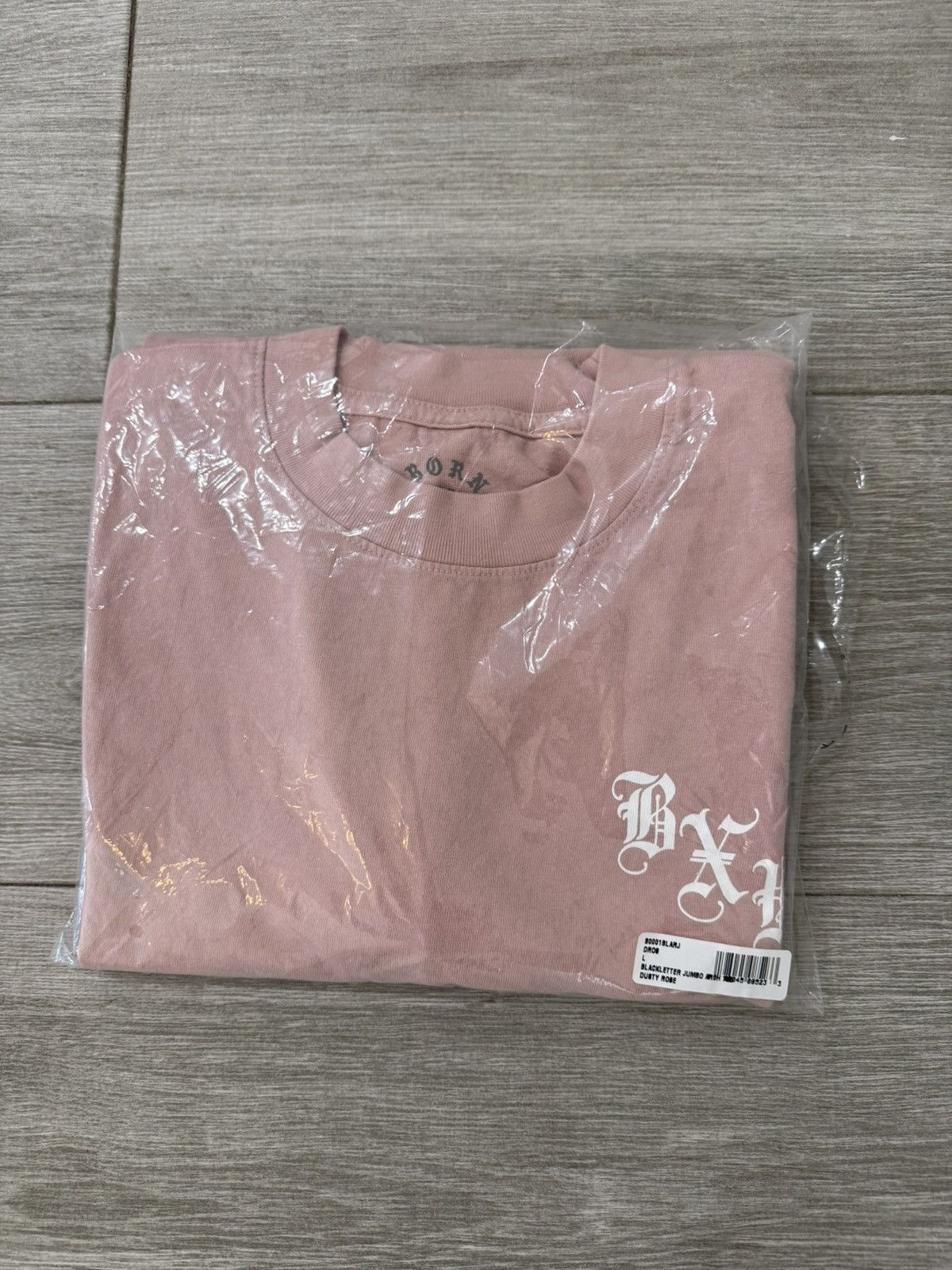 Born X Raised BORN X RAISED BlackLetter Jumbo Arch Tee Dusty Rose Sz Large Size US L / EU 52-54 / 3 - 6 Thumbnail
