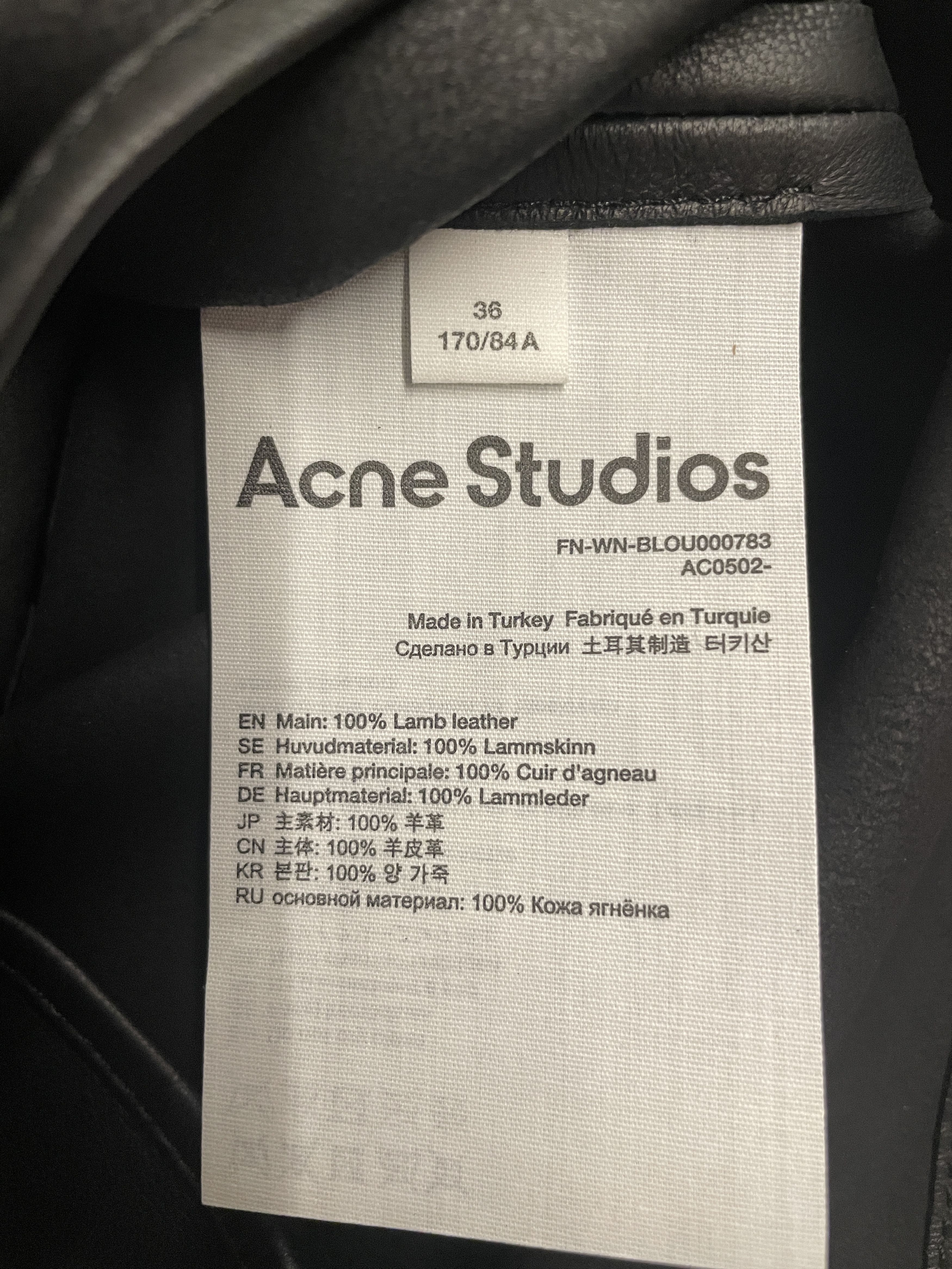 Acne Studios $1650 Acne Studios Leather Wrap Blouse Size XS / US 0-2 / IT 36-38 - 8 Thumbnail