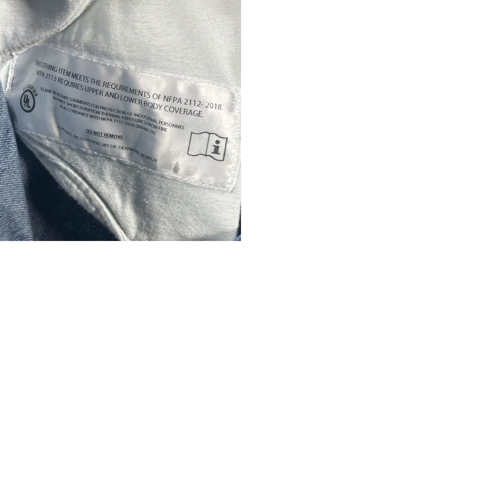 Carhartt Carhartt Jeans Men's 38x34 Flame Resistant Loose Fit Denim Signature Logo Blue Size US 38 / EU 54 - 9 Thumbnail