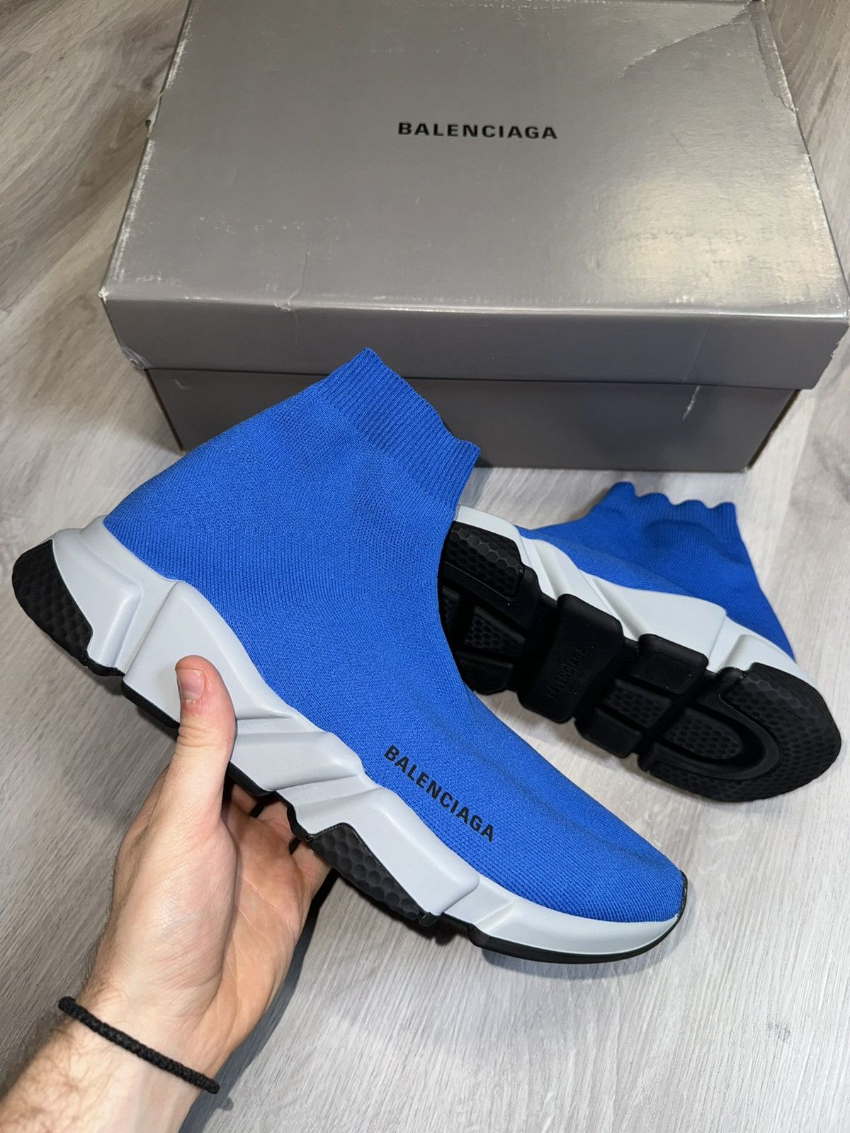 Balenciaga Blue Balenciaga Speed Trainer Grailed