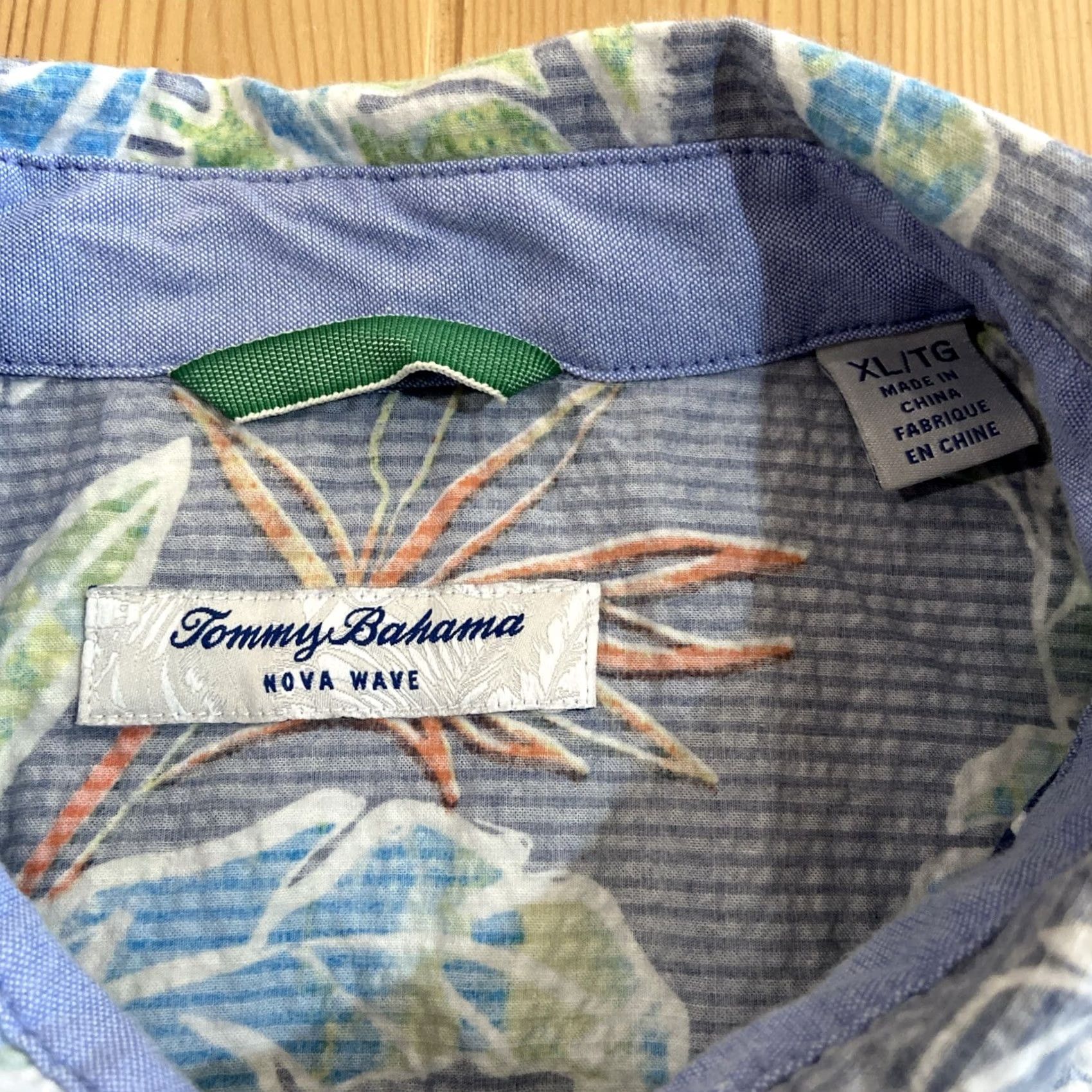 Tommy Bahama Tommy Bahama Shirt Men's XL Nova Wave Seersucker Floral Ocean Reverse Print Size US XL / EU 56 / 4 - 2 Thumbnail