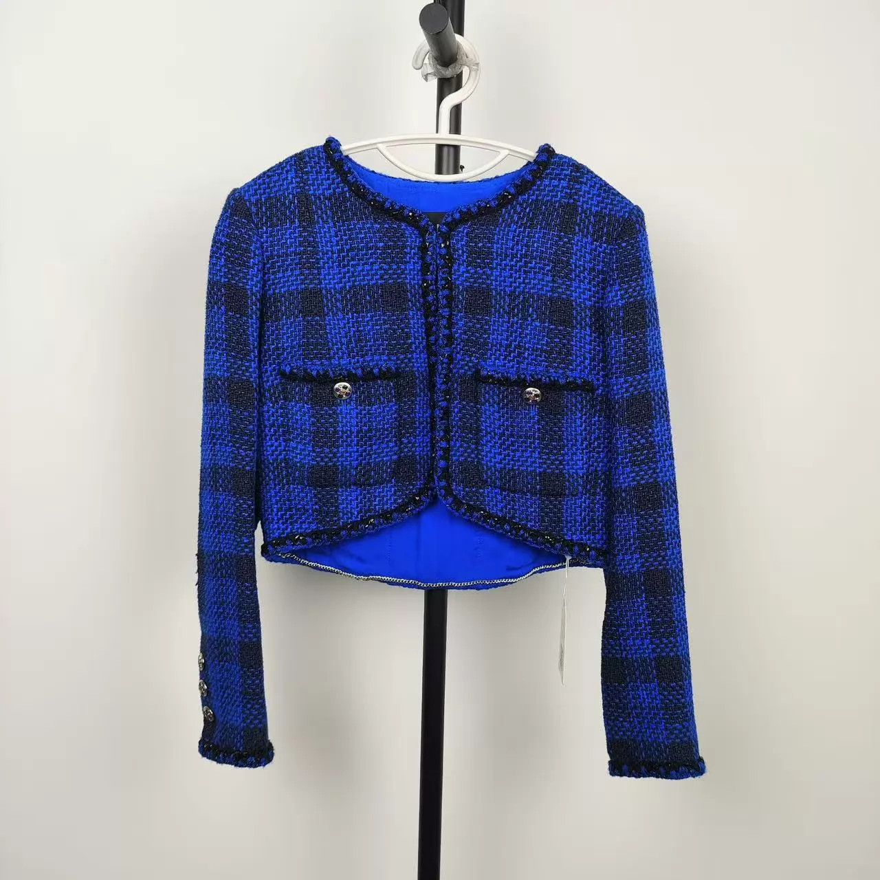Chanel CHANEL 23P Blue Short Jacket 36 Size XS / US 0-2 / IT 36-38 - 1 Thumbnail