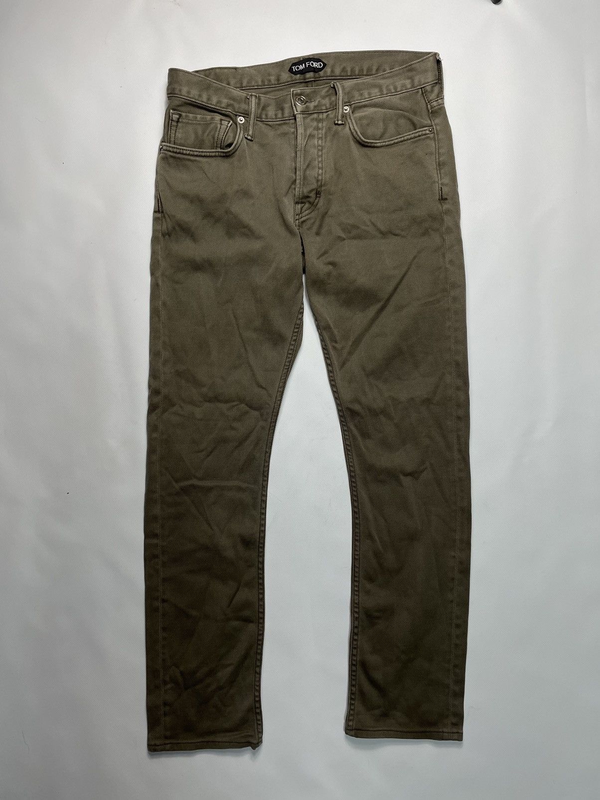 Tom Ford TOM FORD L. Brown Corduroy Slim Fit Denim Pants Size US 32 / EU 48 - 2 Thumbnail
