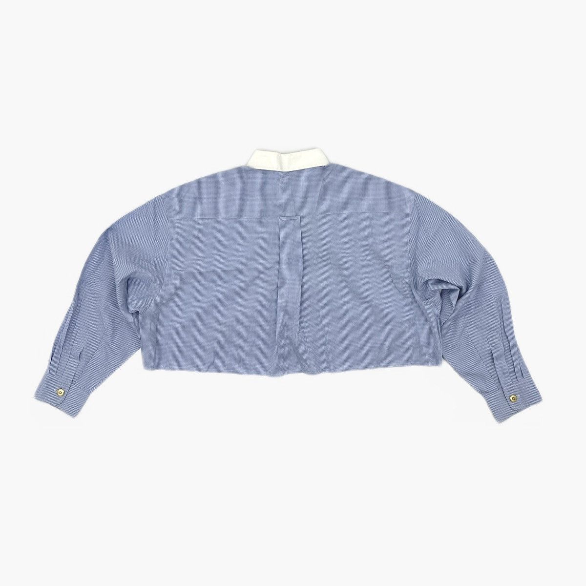 Miu Miu Miu Miu cropped cotton gingham shirt Size S / US 4 / IT 40 - 4 Thumbnail