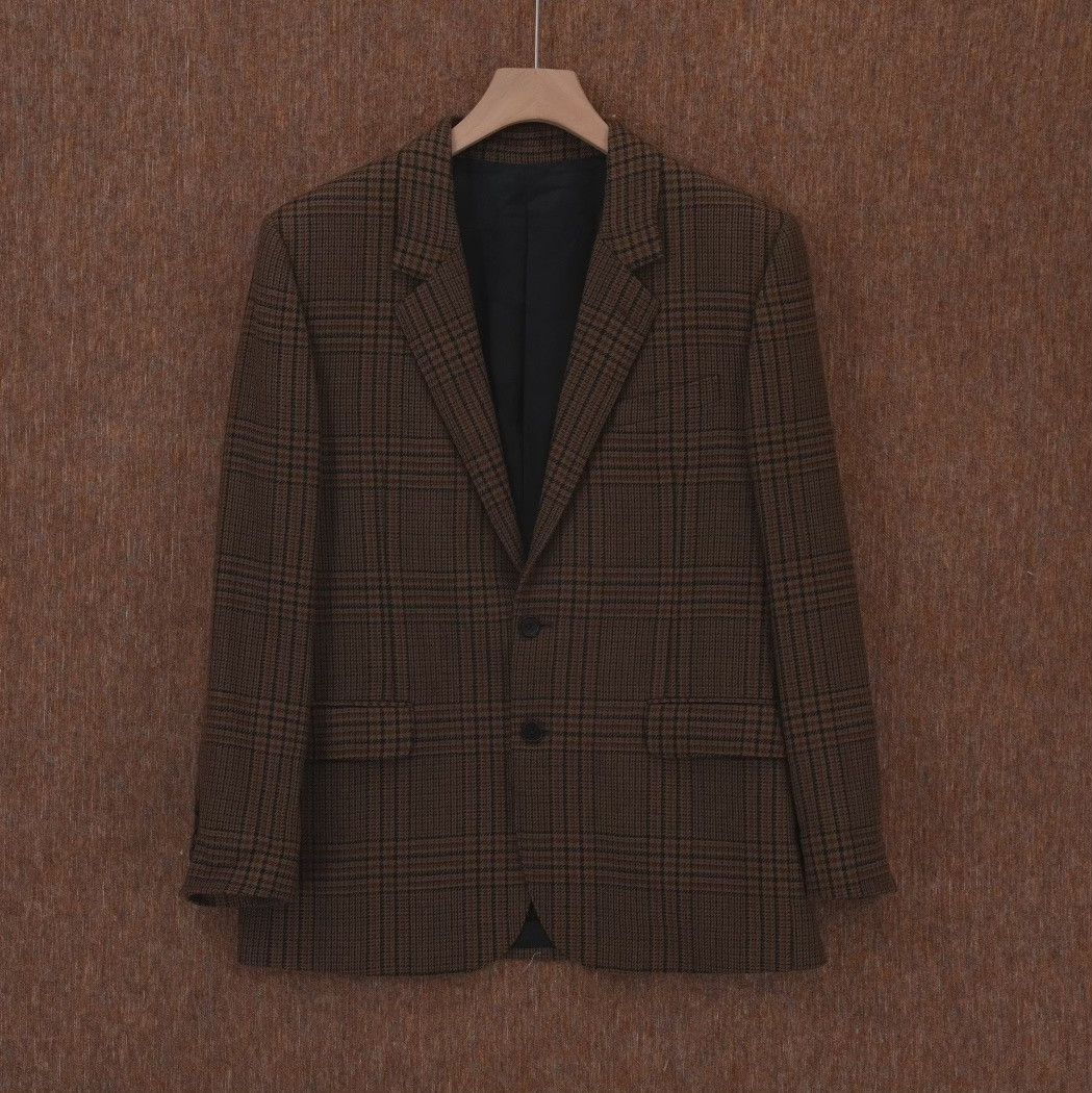 Celine Celine Plaid Wool Classic Jacket Size US XS / EU 42 / 0 - 1 Thumbnail