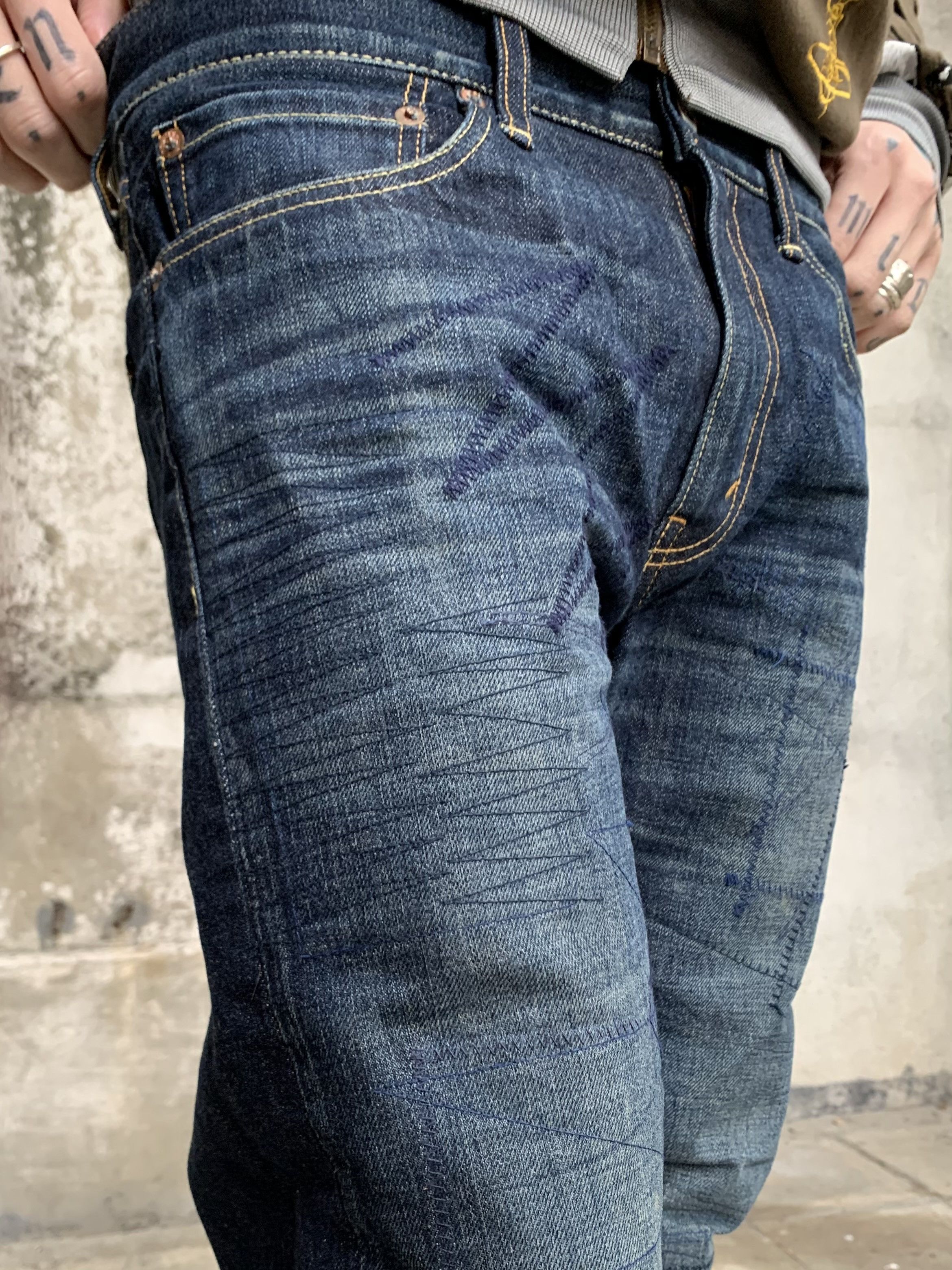 Junya Watanabe × Levi's Junya Watanabe Comme des Garcons X Levi's Patched Cuffs Jean Size US 32 / EU 48 - 4 Thumbnail