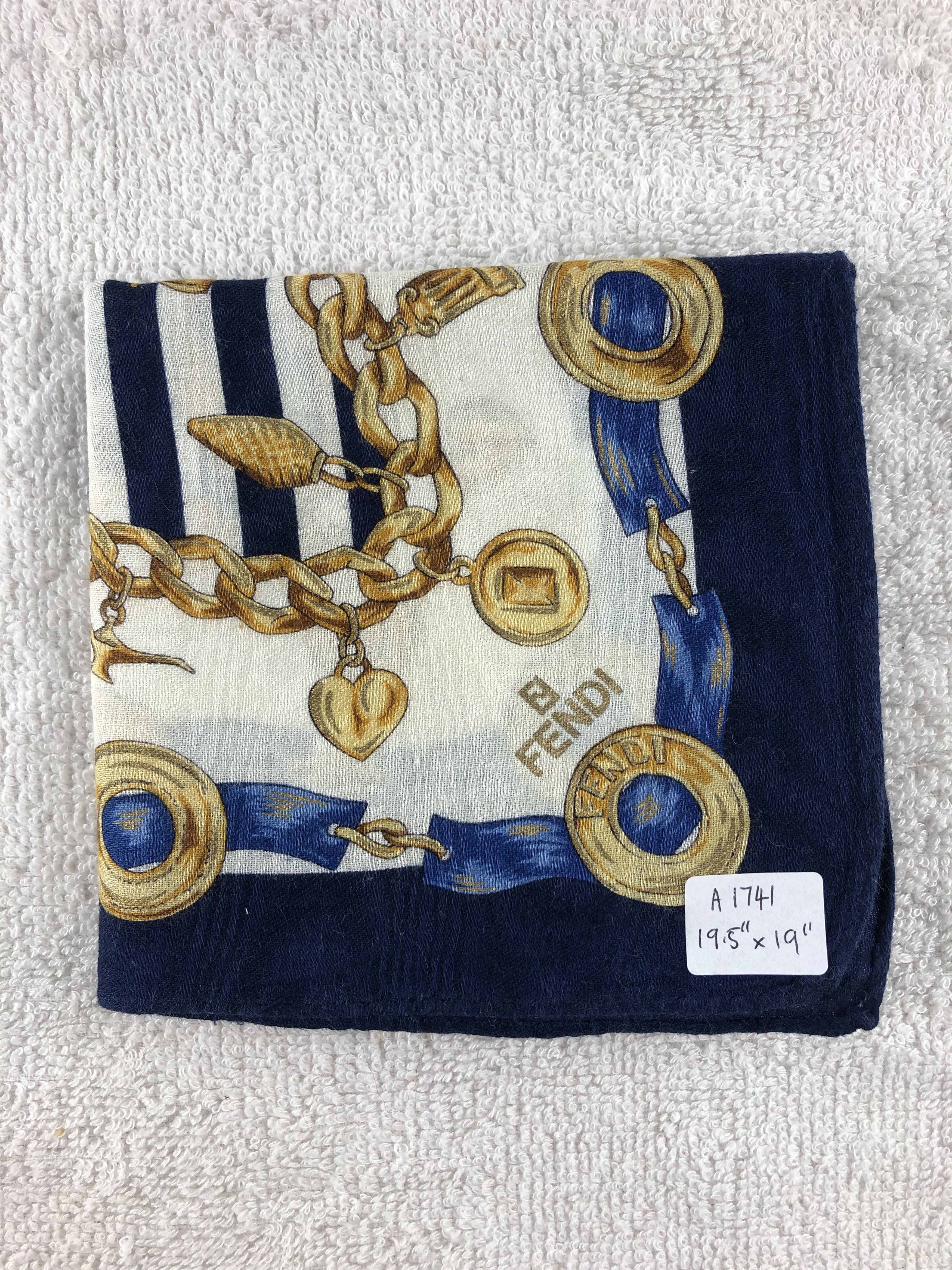 Vintage Vintage Fendi Handkerchief / Bandana / Neckerchief A1741 Size ONE SIZE - 6 Thumbnail