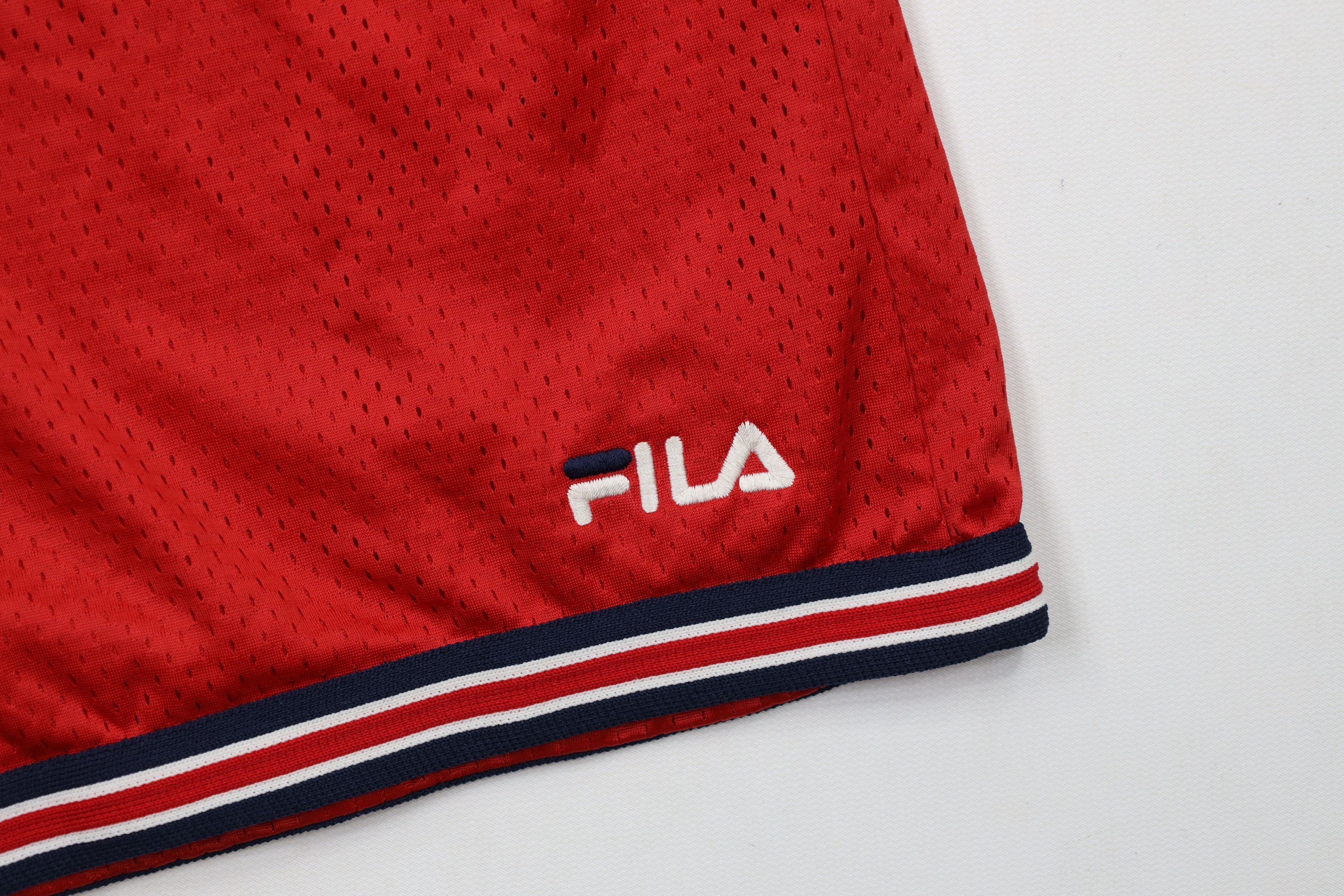 Fila × Vintage Vintage 90s Fila Striped Above Knee Basketball Shorts USA Size US 36 / EU 52 - 5 Thumbnail
