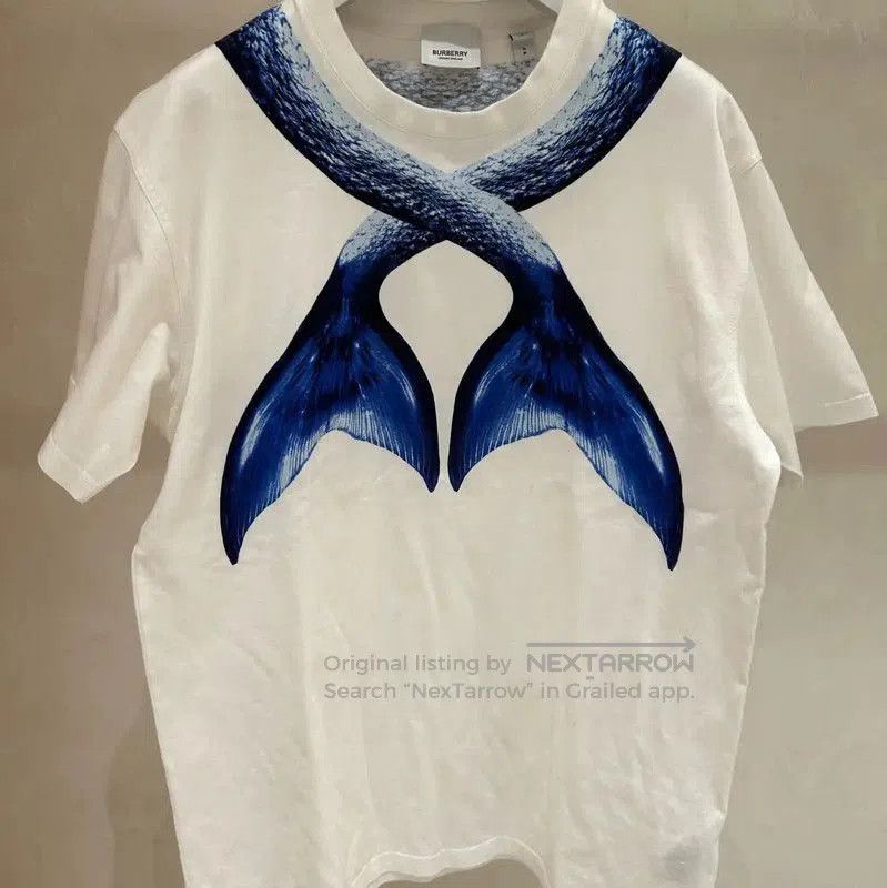Burberry Burberry Women's White Cotton Blend T-shirt. Size S / US 4 / IT 40 - 1 Thumbnail