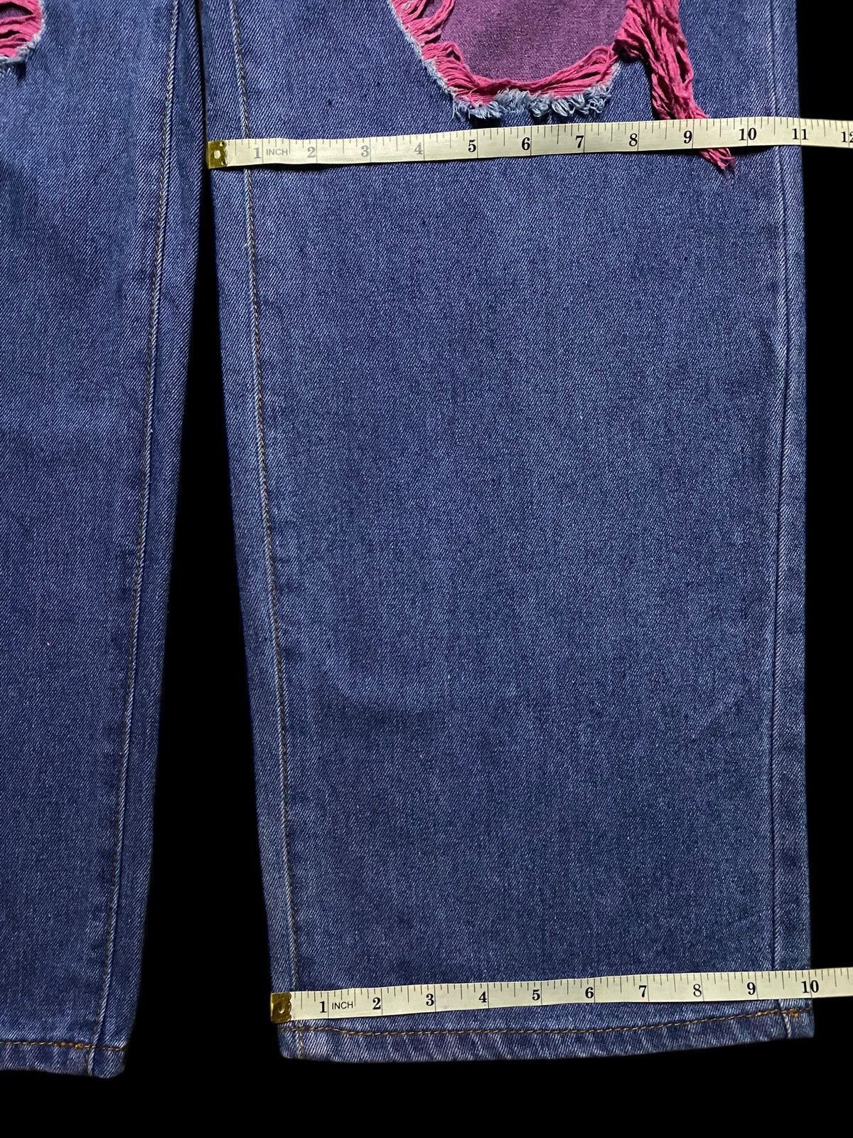 Japanese Brand Vintage Japanese Brand Romwe Nice Ripped Baggy Jeans Size US 31 - 11 Thumbnail