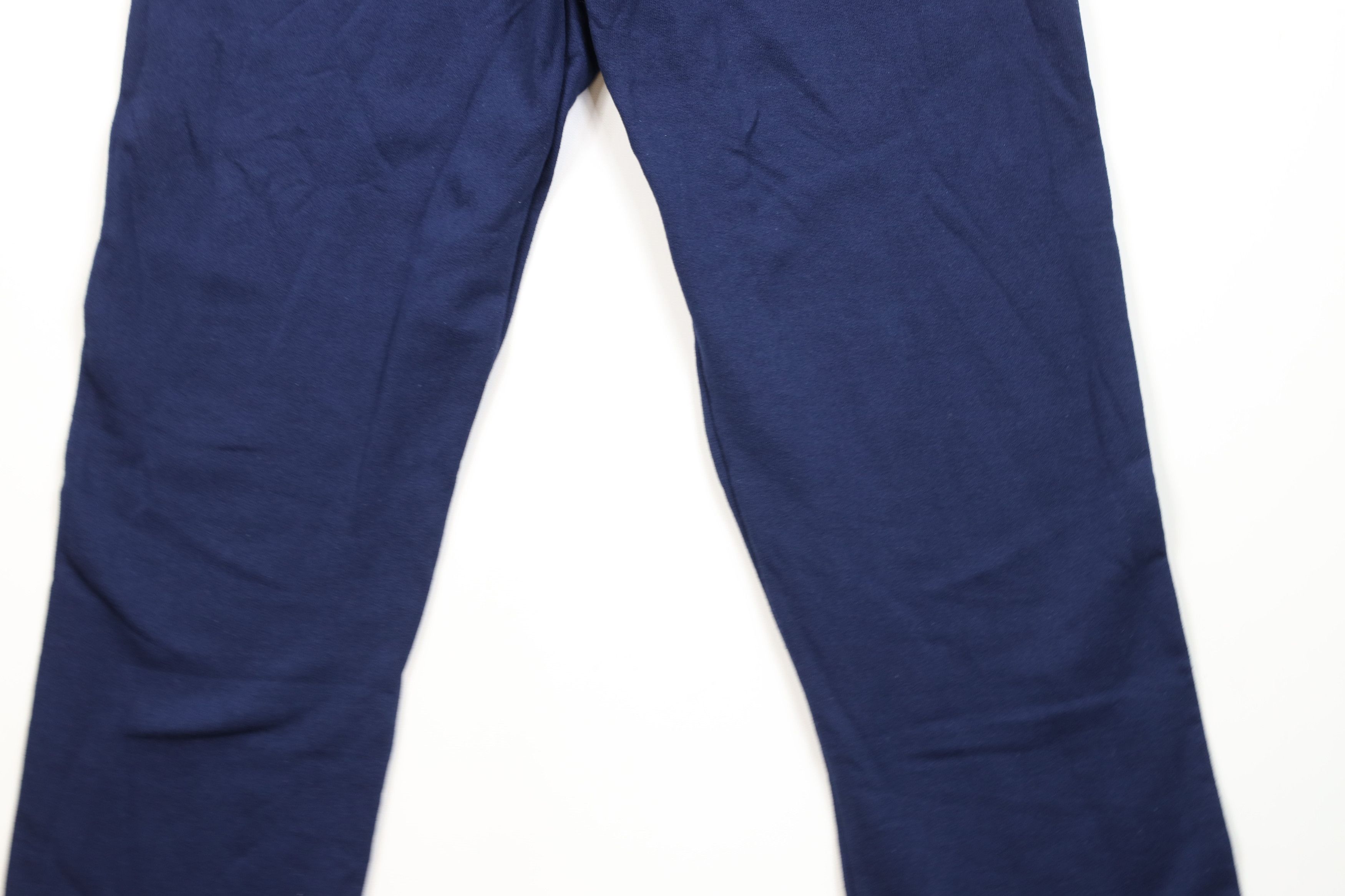Vintage Deadstock Vintage Y2K Streetwear Blank Sweatpants Navy Blue Size 25" / US 0 / IT 36 - 3 Thumbnail