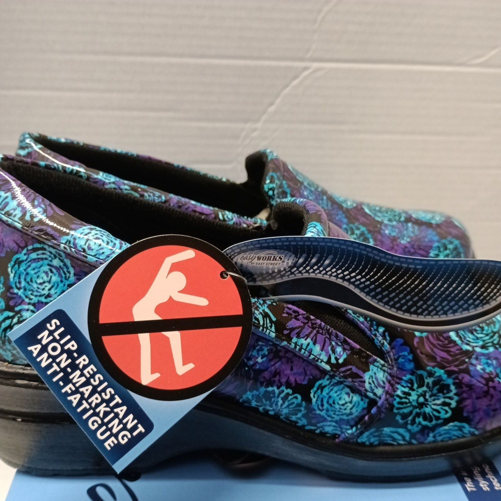 Other Easy Works Leeza Women's Slip On Shoes Size 10 M Purple Blue Size US 10 / IT 40 - 2 Thumbnail