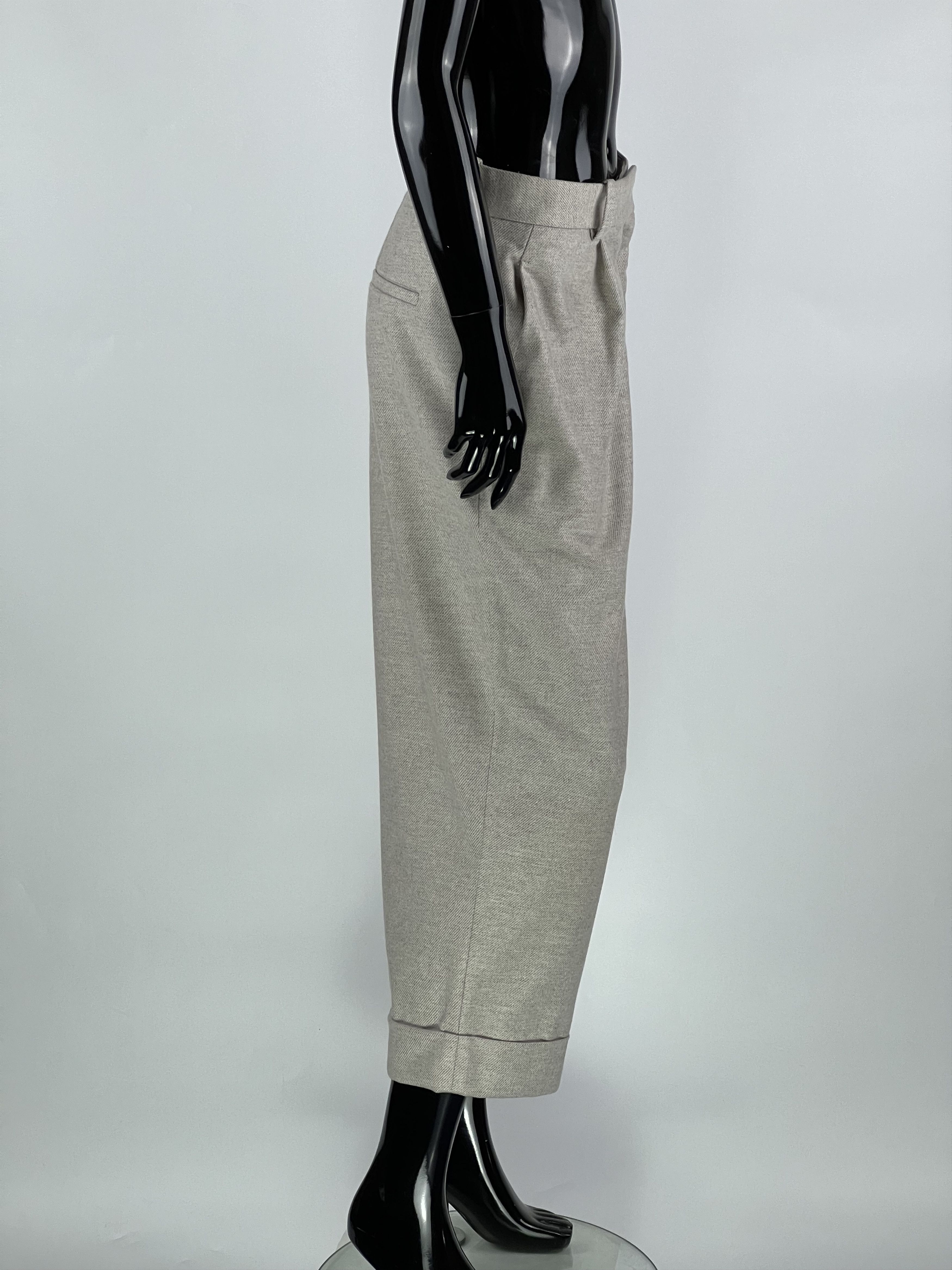Cos COS Women's Gray Wool Cashmere Pants Size EUR42 Size 34" / US 12 / IT 48 - 2 Thumbnail