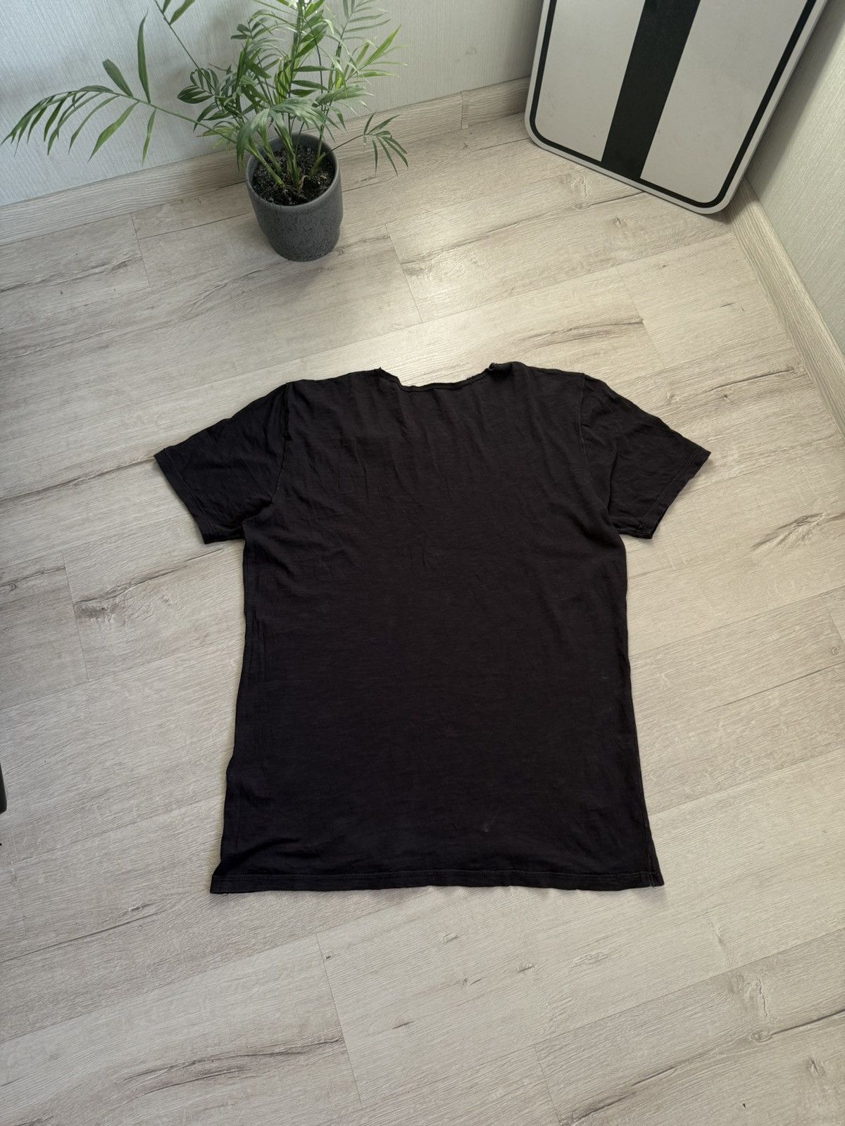 Japanese Brand Allsaints Basic T-shirt Minimalistic Like Rick Owens Y2k Size US L / EU 52-54 / 3 - 2 Thumbnail