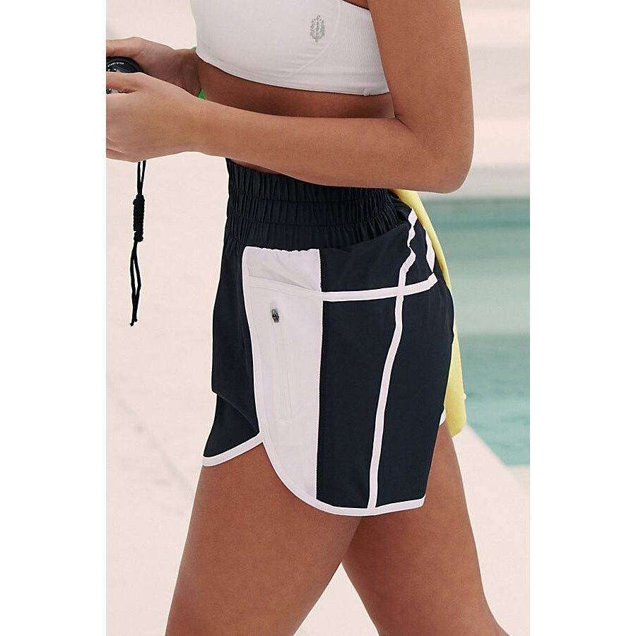 Beach Riot × Free People New Free People Beach Riot Cliff Shorts $78 X-SMALL B&W Size 26" / US 2 / IT 38 - 2 Thumbnail