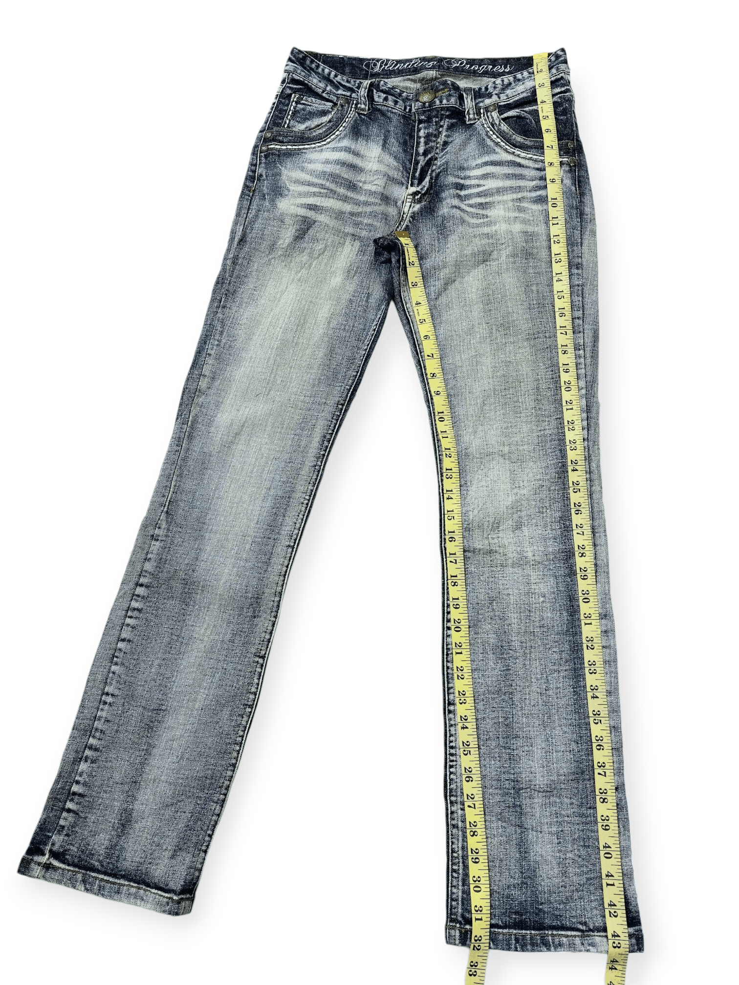 Vintage Vintage Panaspur Y2K Aesthetic Wash Straight Leg Denim Jeans Size US 30 / EU 46 - 15 Thumbnail