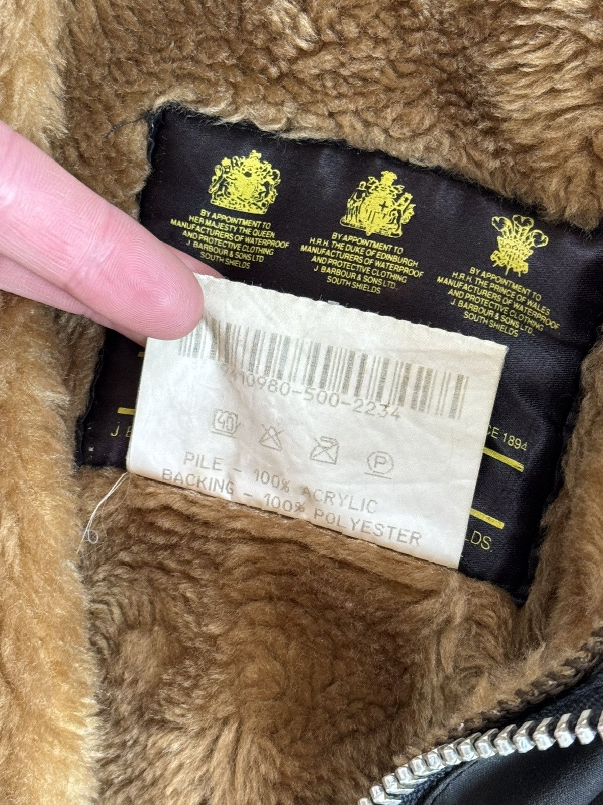 Barbour × Vintage Barbour A206 Border C48/112cm jacket + lining coat waxed wax Size US XL / EU 56 / 4 - 14 Thumbnail