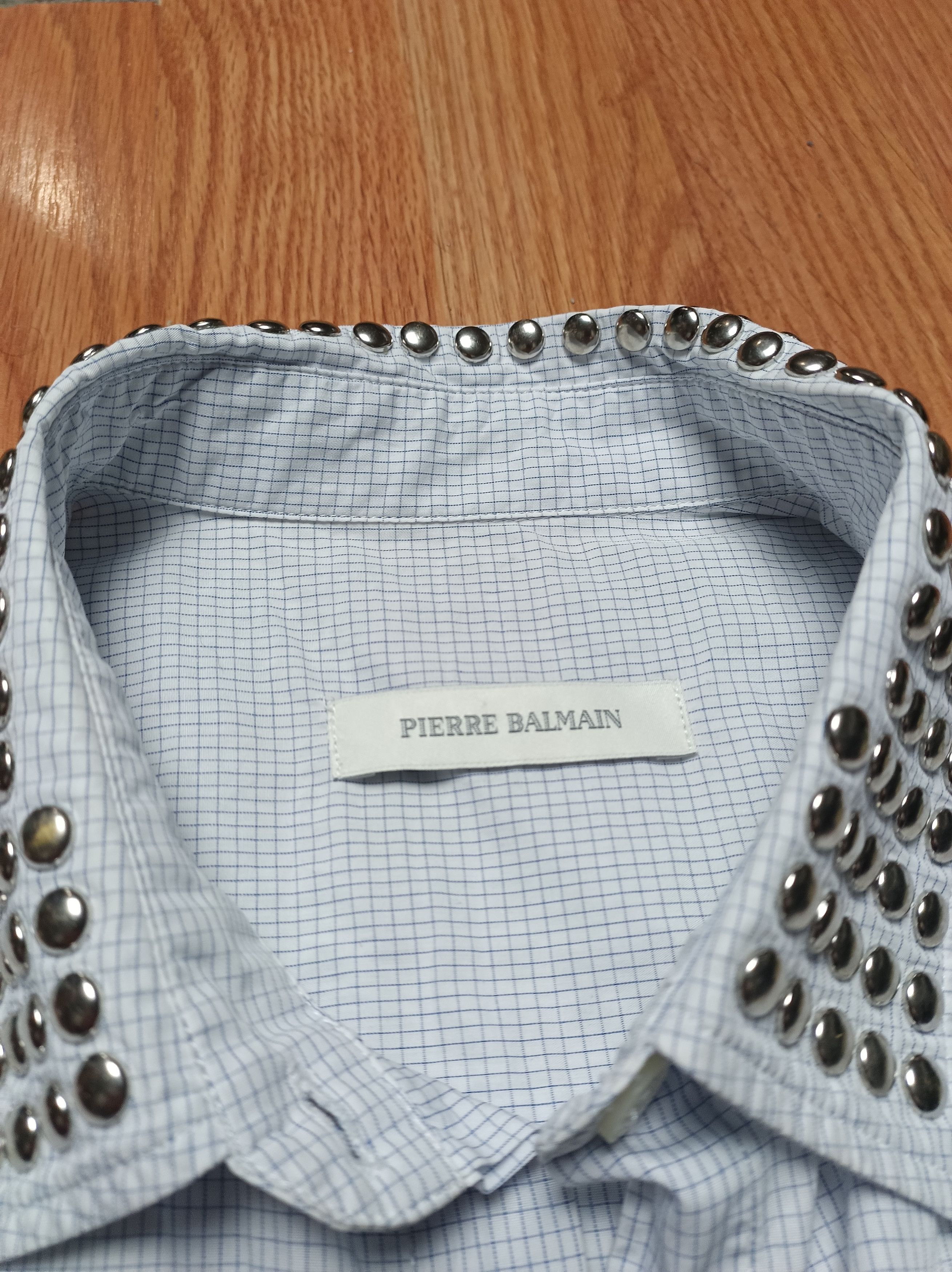 Pierre Balmain PIERRE BALMAIN Sleeveless Cotton Metal Studded Shirt IT 40 Size S / US 4 / IT 40 - 8 Thumbnail