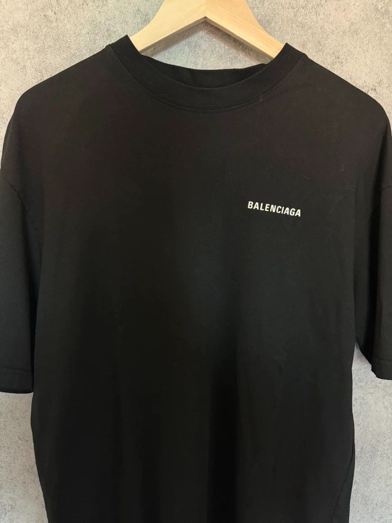 Balenciaga Balenciaga Black front and back monogram logo short sleeve Size US S / EU 44-46 / 1 - 2 Thumbnail