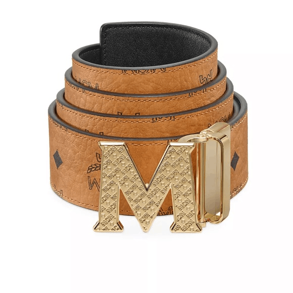 MCM MCM Belt Claus Reversible Logo Engraved Belt Cognac Men’s On | Grailed