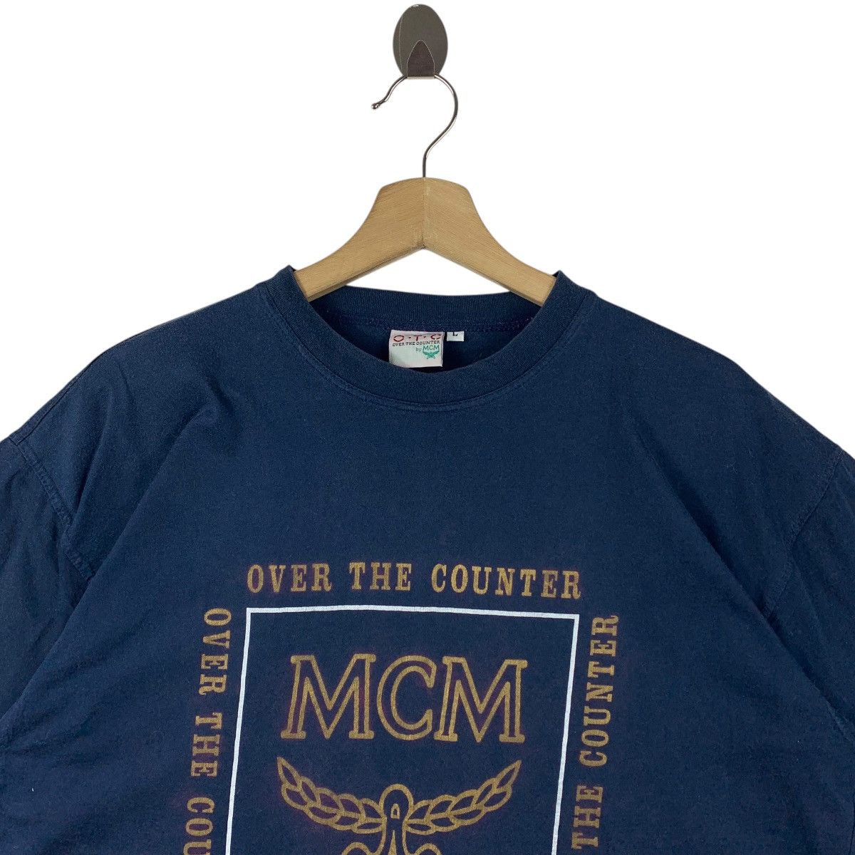 Designer × MCM × Vintage Vintage MCM LEGERE big print logo designer tee Size US L / EU 52-54 / 3 - 2 Thumbnail