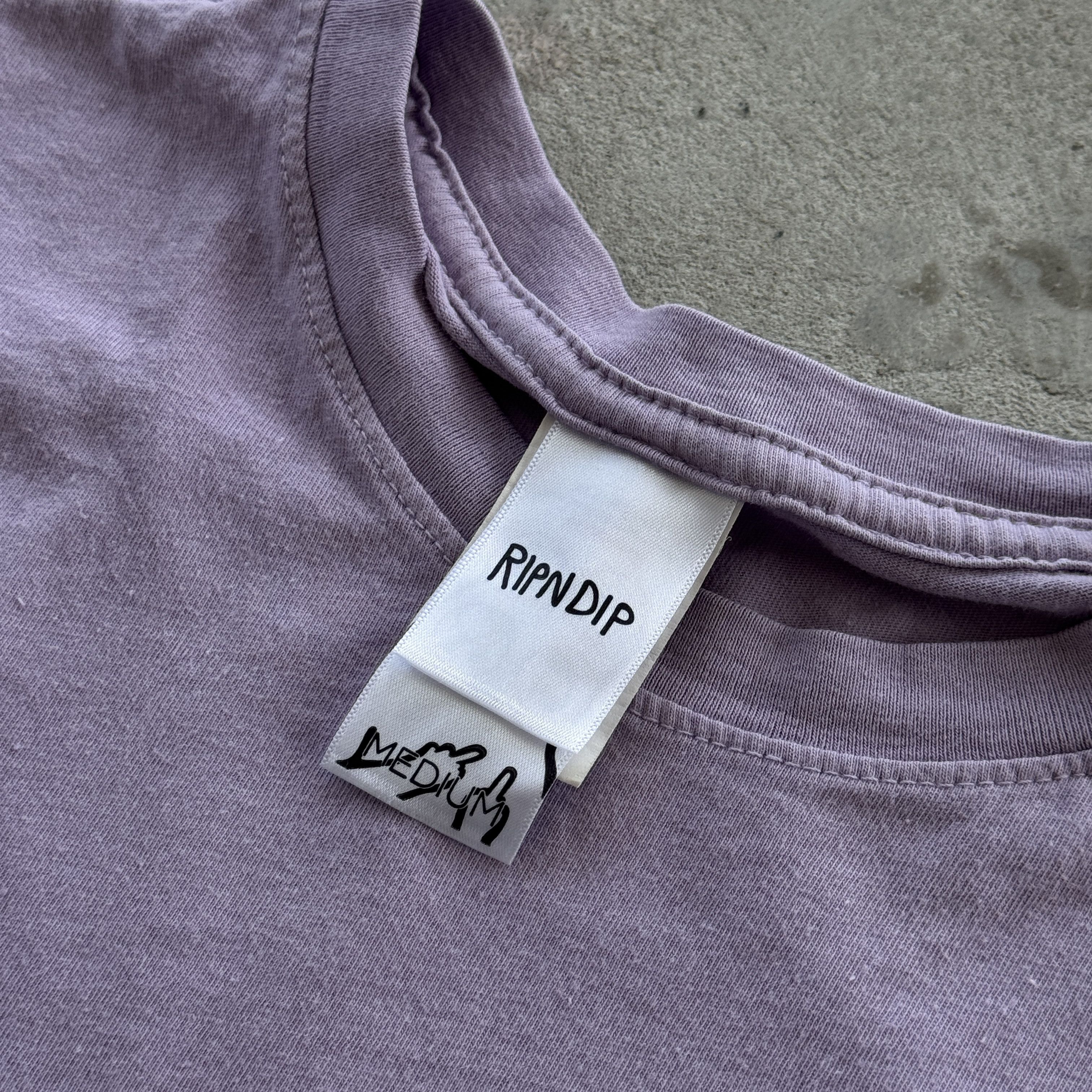 RIPNDIP Ripndip Graphic Tee Shirt Purple Lilac Medium Skateboard M Size US M / EU 48-50 / 2 - 5 Thumbnail