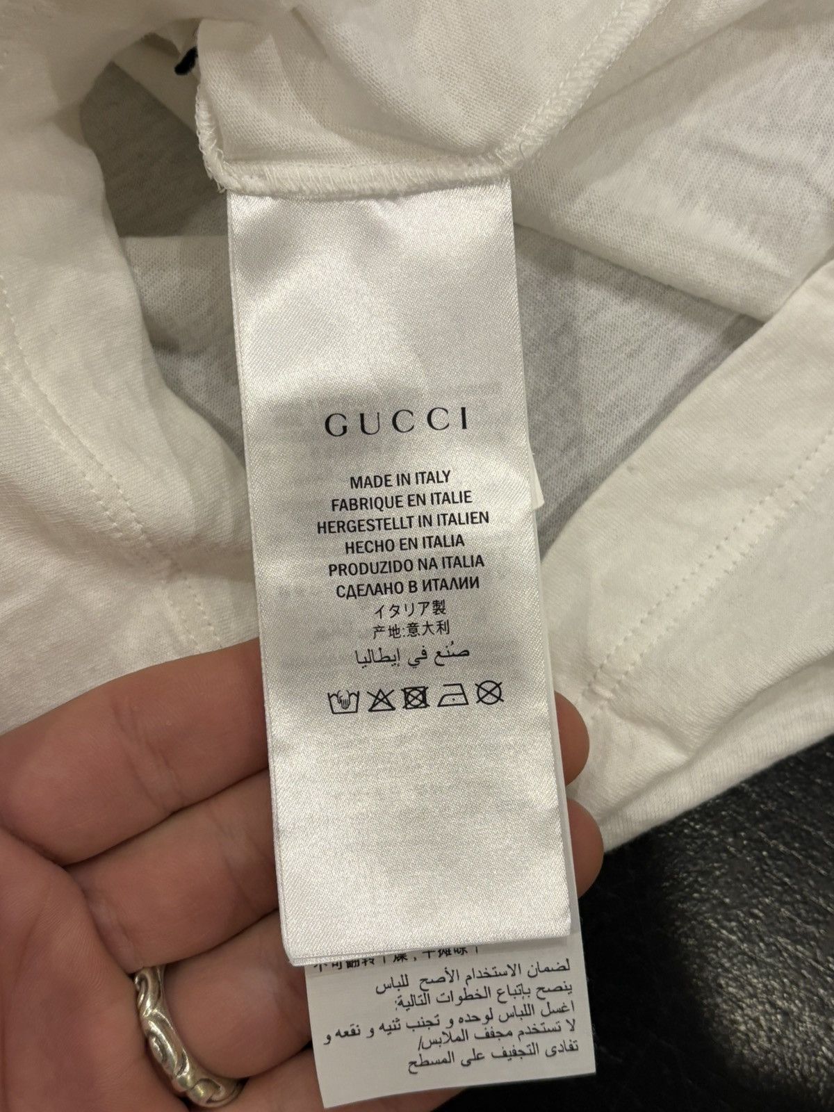 Gucci Gucci Vintage Washed Tee - White Size US L / EU 52-54 / 3 - 4 Thumbnail