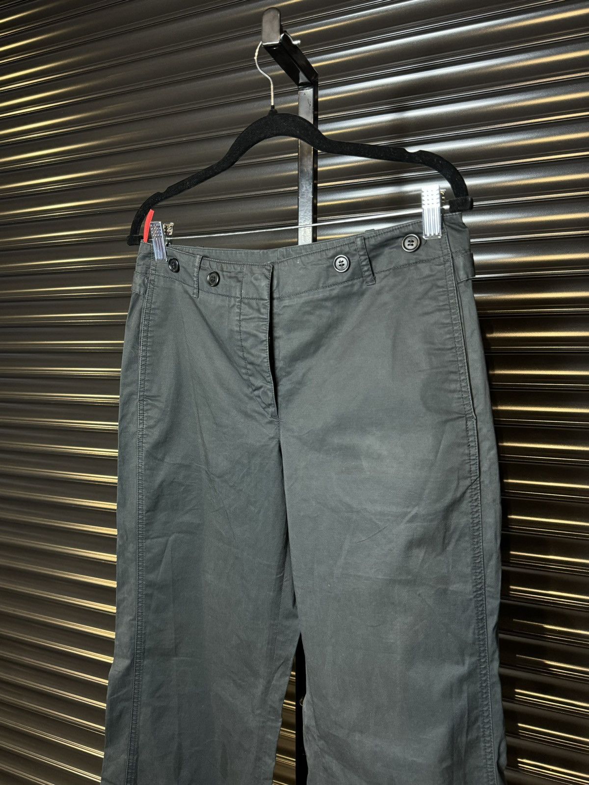 Prada Prada Black Cotton Trouser Pants - 44 Size US 32 / EU 48 - 1 Thumbnail