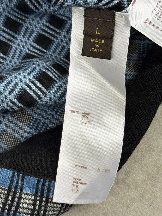 Louis Vuitton Louis Vuitton Blue Checkered Contemporary Sweater Size US S / EU 44-46 / 1 - 9 Thumbnail