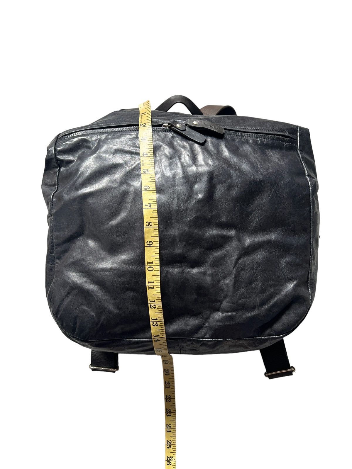 M0851 M0851 Leather Square Backpack Size ONE SIZE - 6 Thumbnail