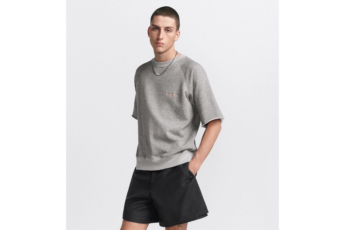 Dior o1bcso1str0226 Short-Sleeved Sweatshirt in Grey Size US XL / EU 56 / 4 - 4 Thumbnail
