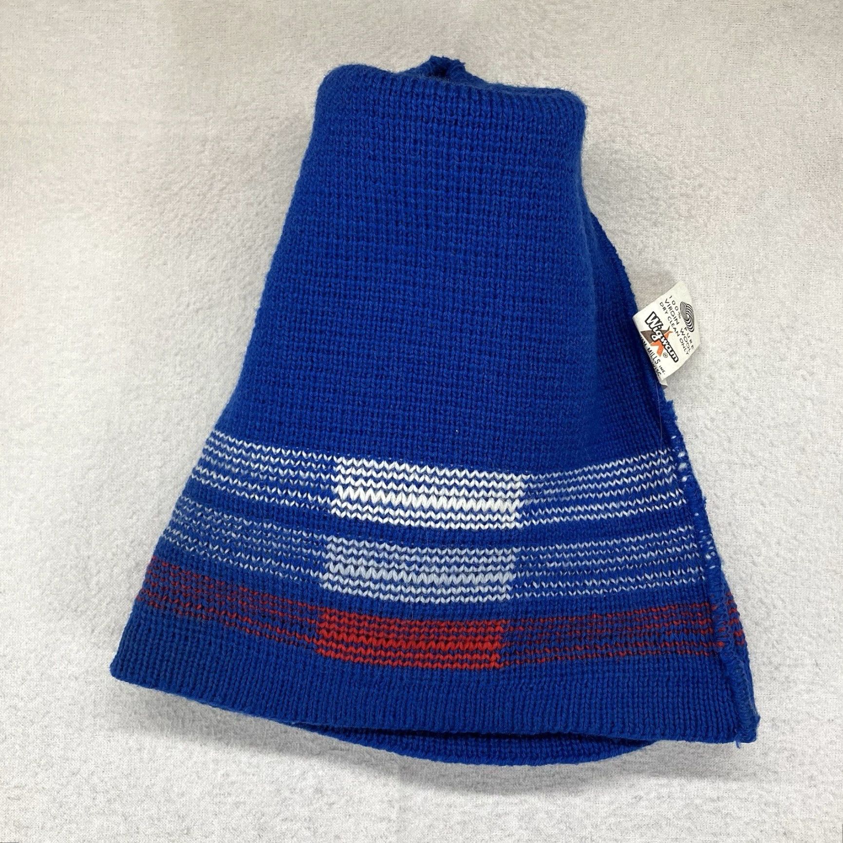Vintage VINTAGE Wigwam Wool Beanie Ski Cap One Size Blue 1970s Geometric Made in USA Size ONE SIZE - 7 Thumbnail
