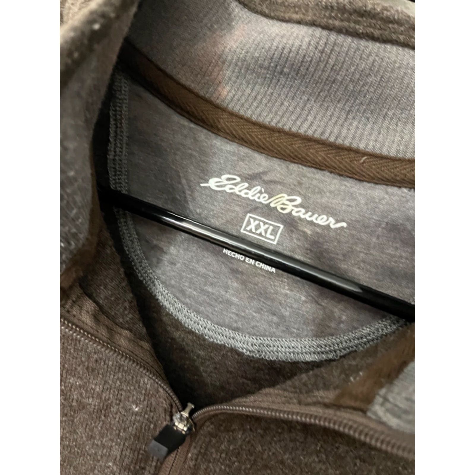 Eddie Bauer Eddie Bauer Pullover Sweater 1/4 Zip Fleece Mens Brown 2XL Adult Shopper Comfort Outdoors Logo Modern Regular Fit Size US XXL / EU 58 / 5 - 2 Thumbnail